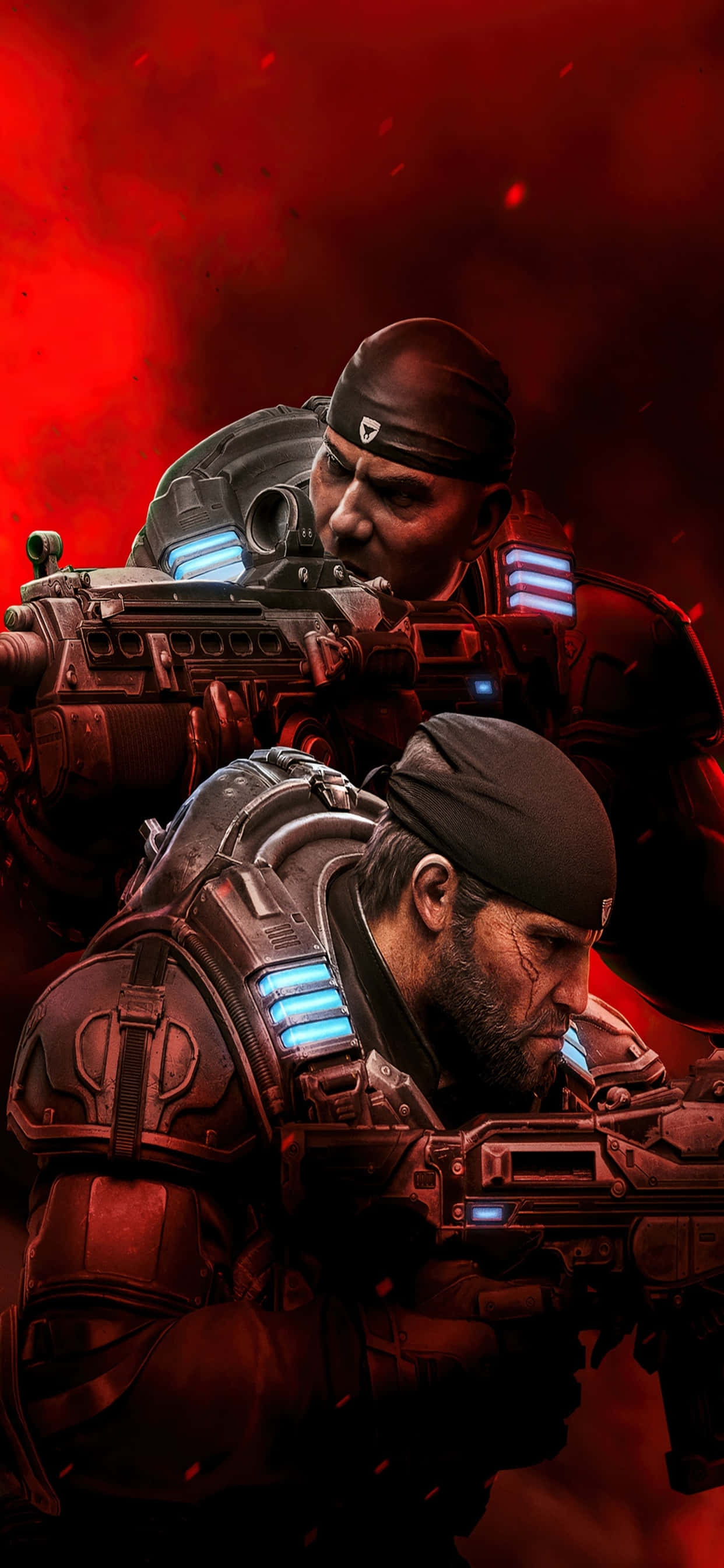 iPhone XS Max《Gears of War 5》游戏角色背景 壁紙