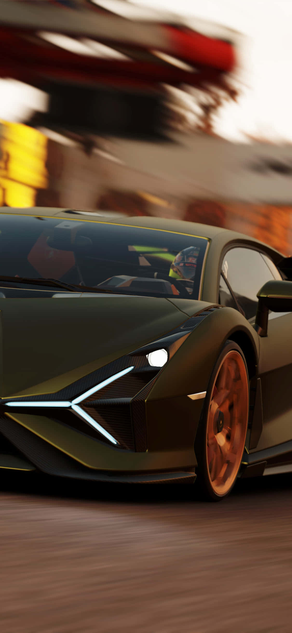 iPhone XS Max《Project Cars 2》黑色藍寶堅尼Sián FKP 37背景 壁紙