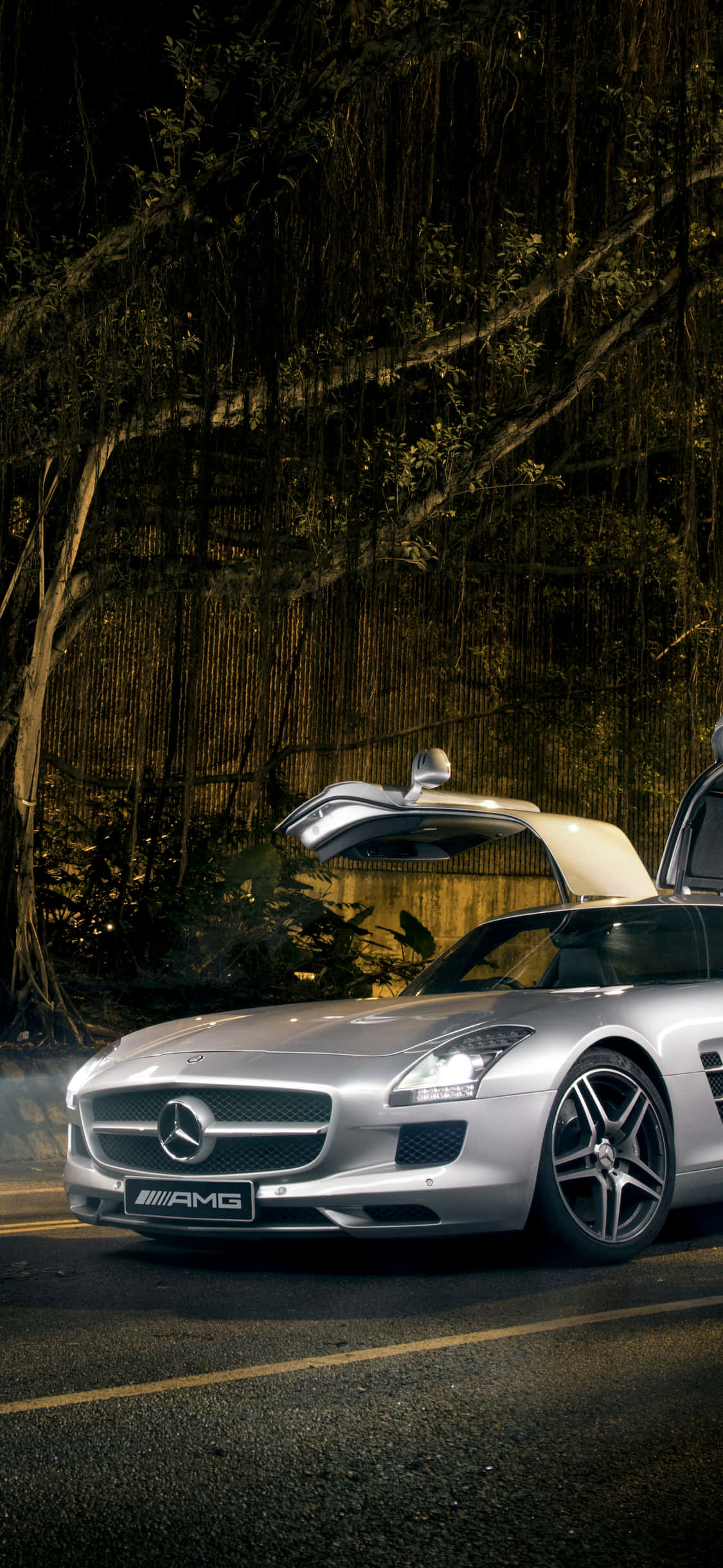 銀色 iPhone Xs Mercedes Amg 背景 壁紙