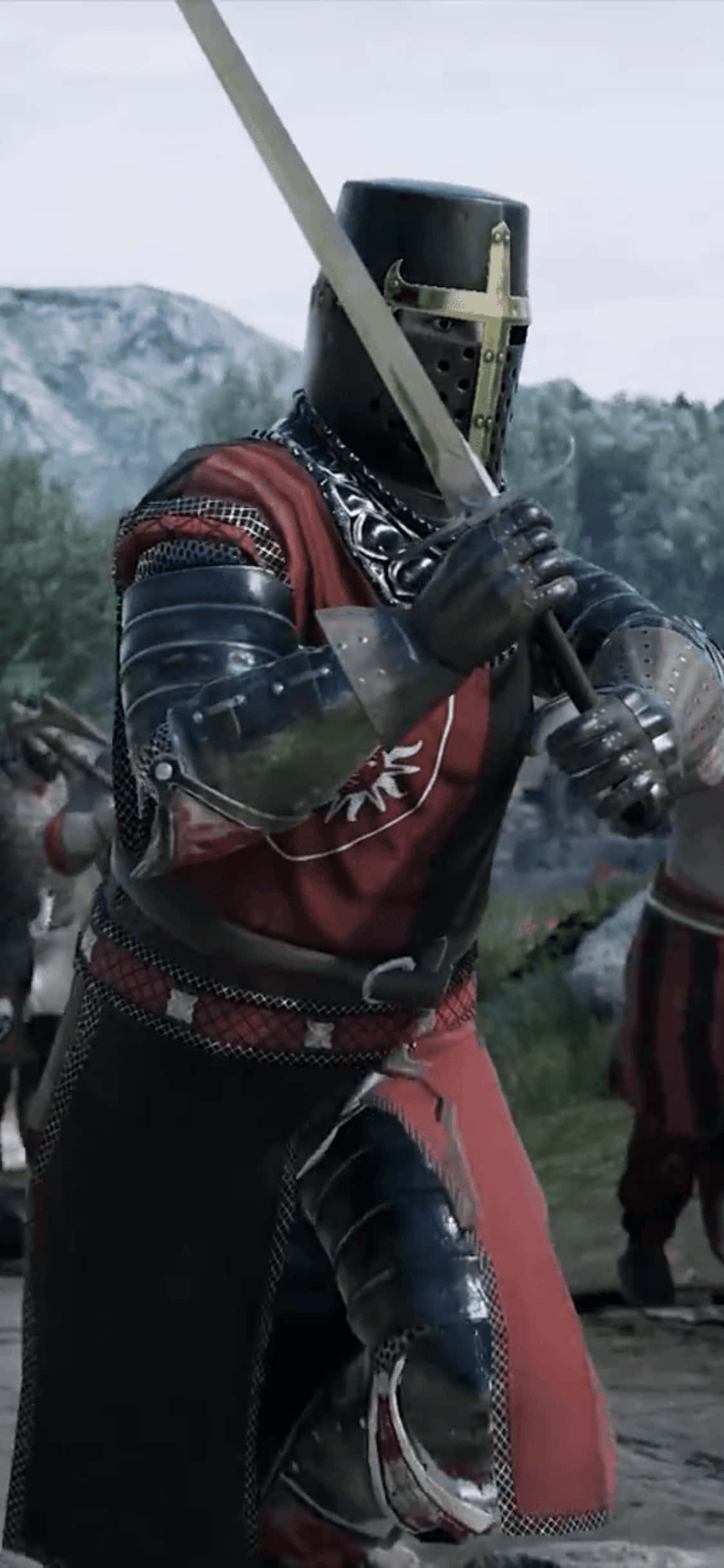 黑紅 iPhone Xs Mordhau 背景 壁紙