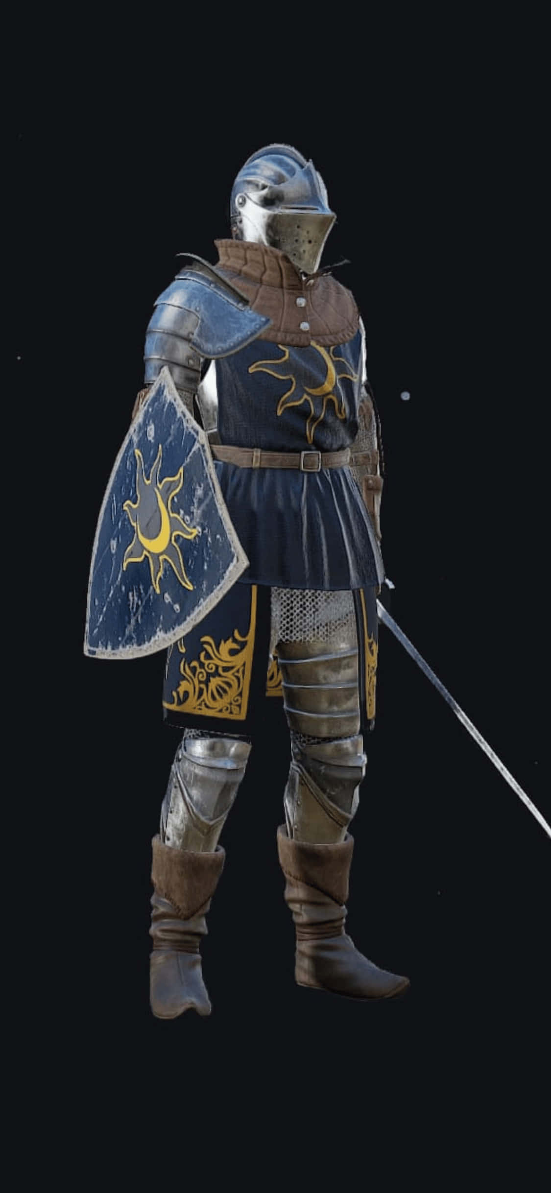 蓝色战士 iPhone Xs Mordhau 背景 壁紙