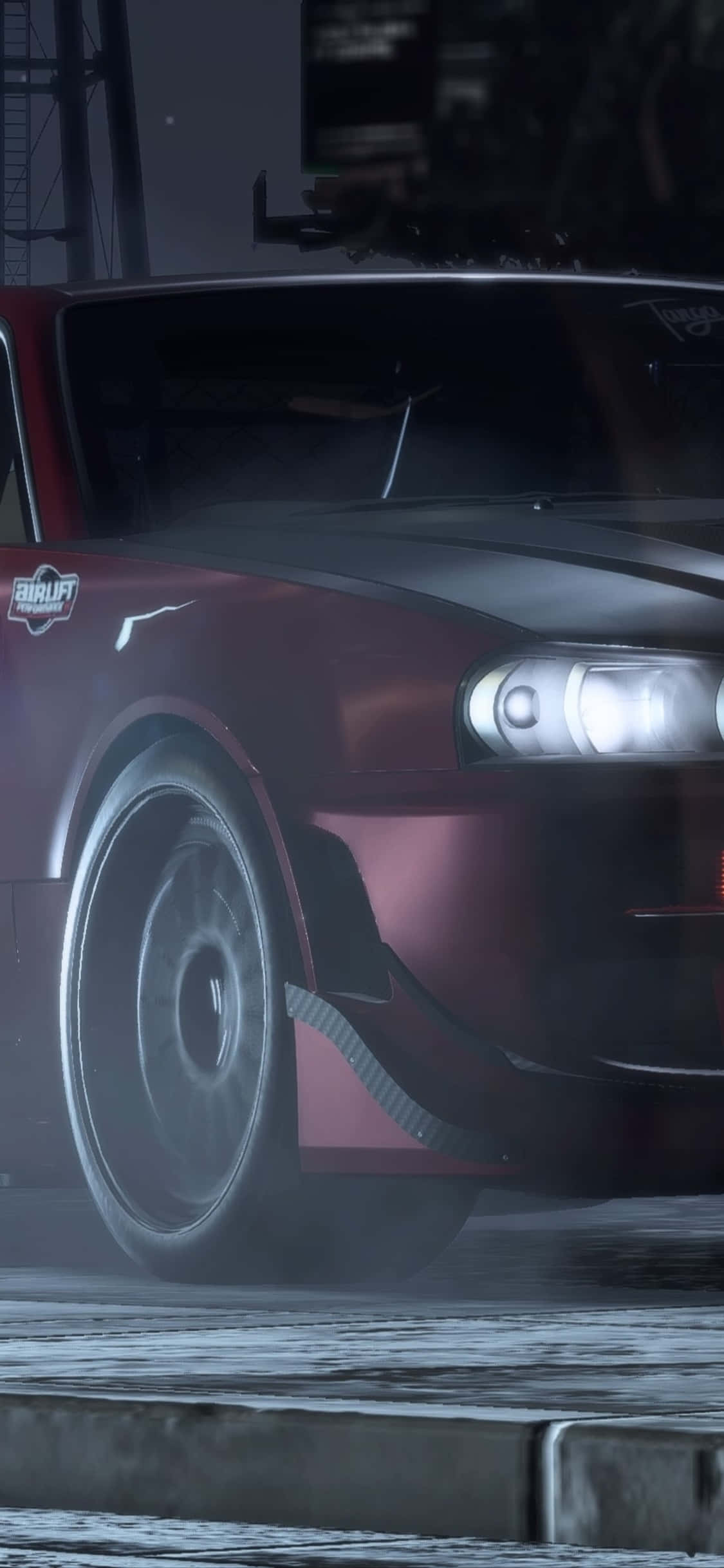 iPhone Xs Need For Speed Payback背景 深紫色Nissan Skyline GT-R 壁紙