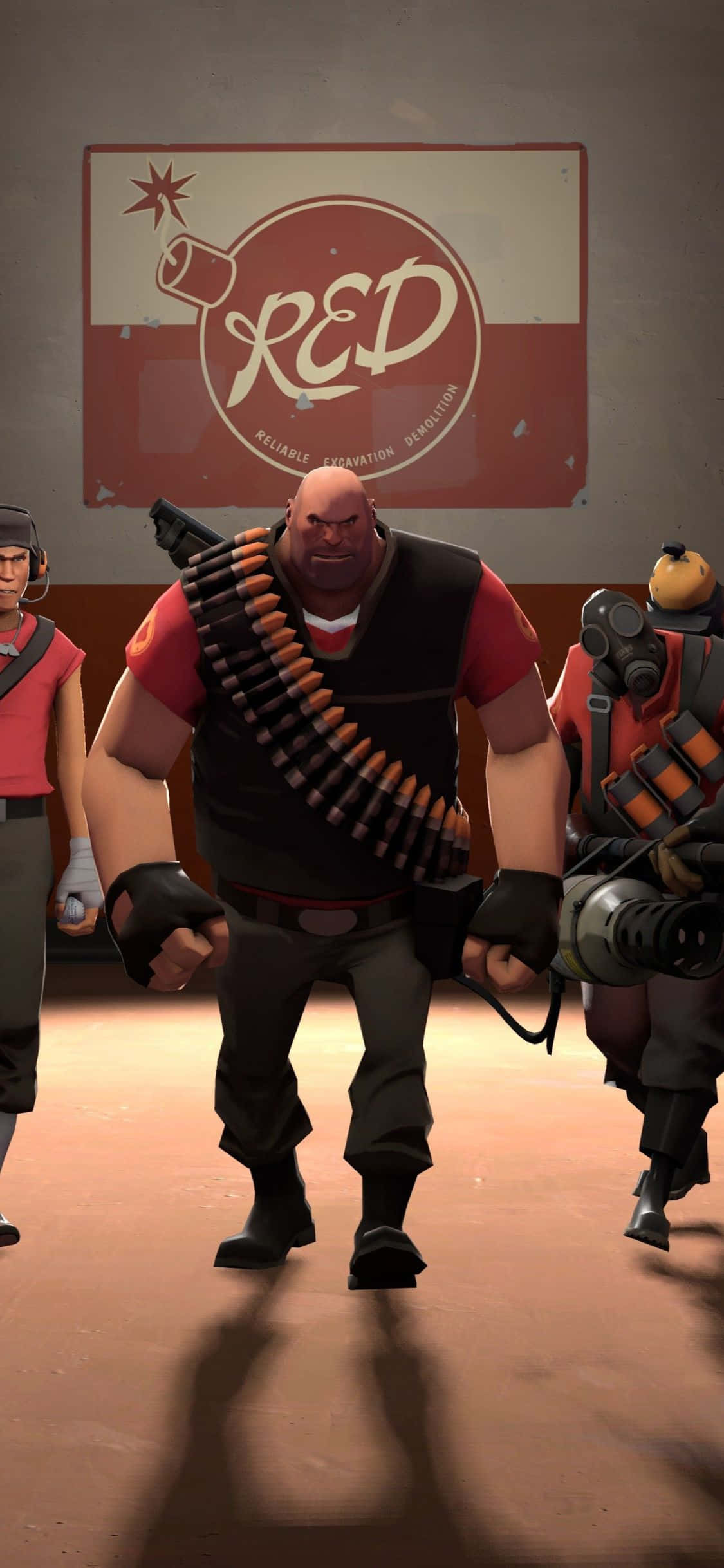 iPhone XS Team Fortress 2 进攻方背景 壁紙