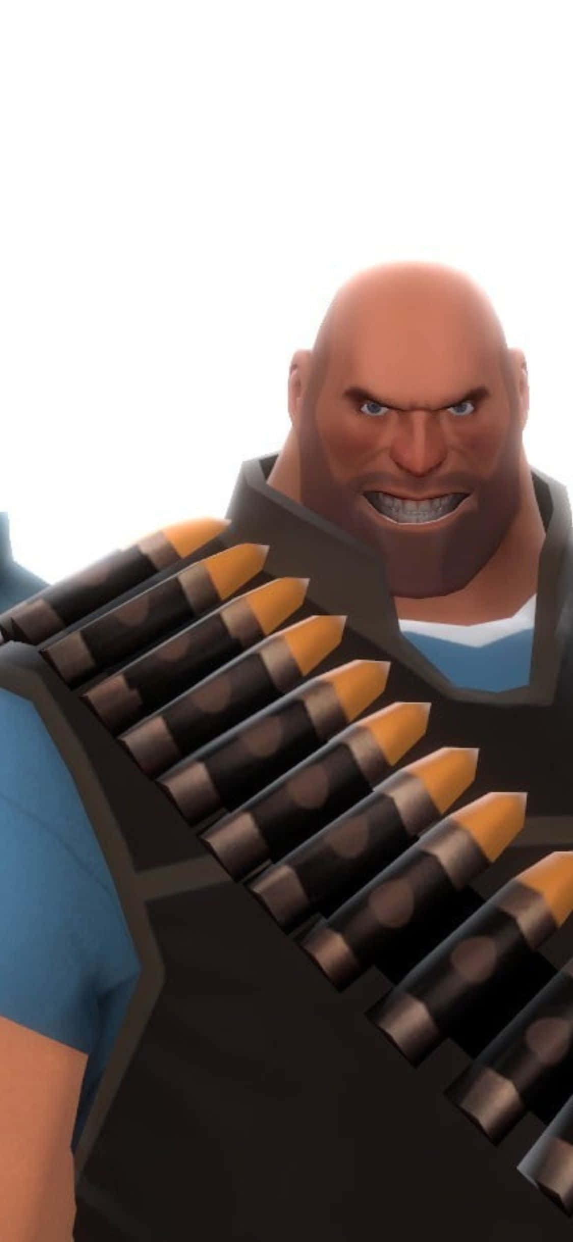iPhone XS Team Fortress 2極簡Heavy背景 壁紙