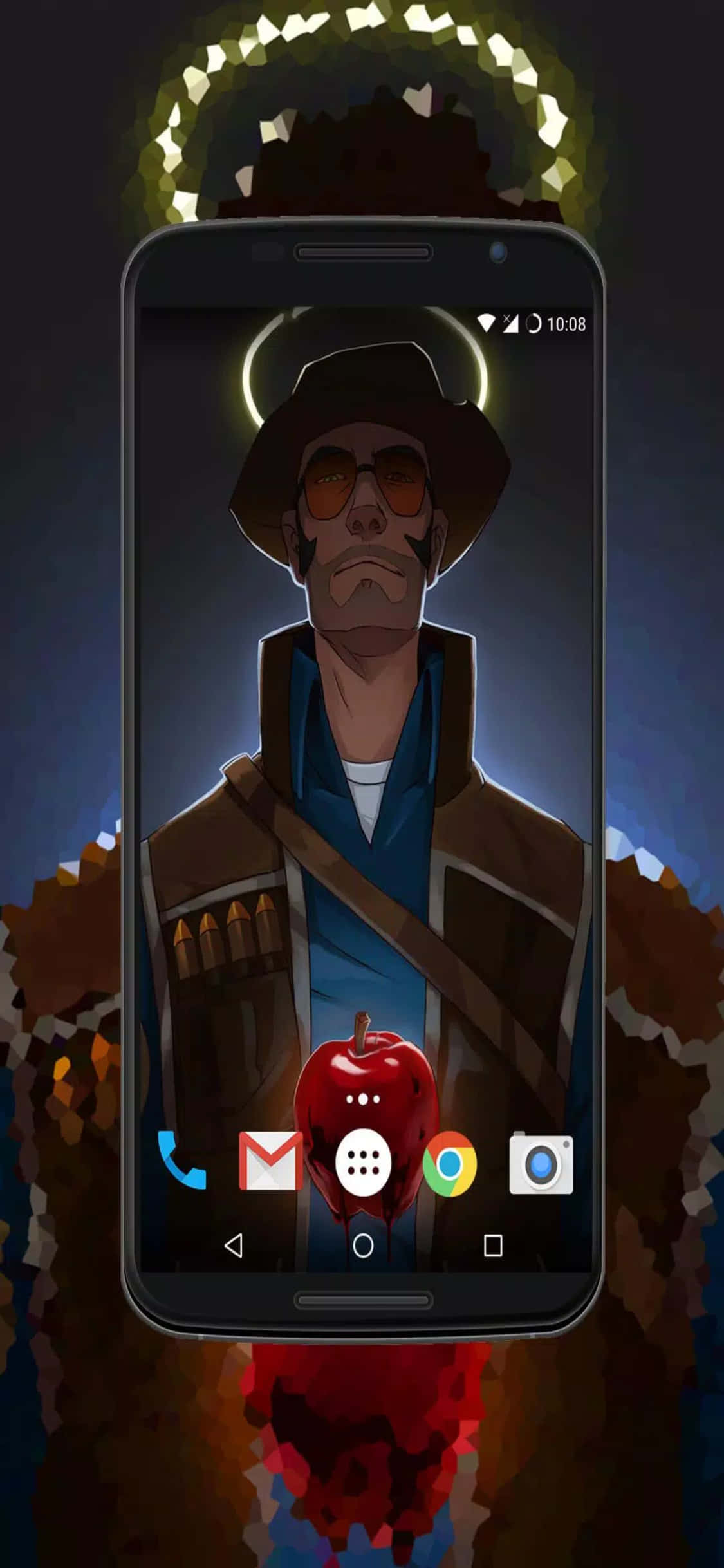 iPhone Xs TF2 背景 安卓螢幕與狙擊手 壁紙