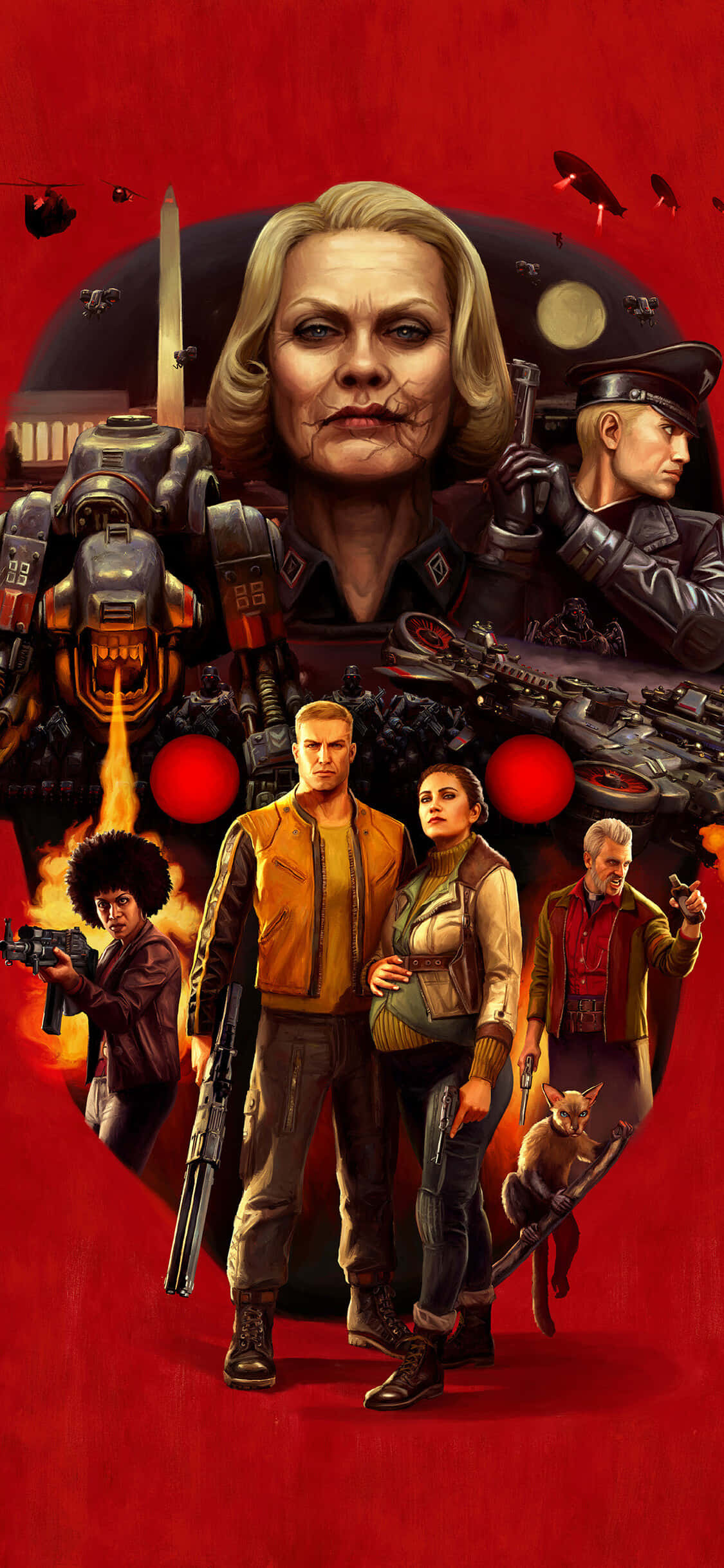 iPhone Xs Wolfenstein II 海报背景 壁紙