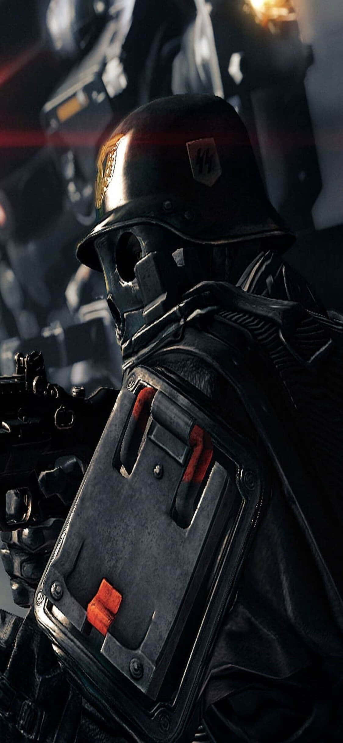在全新的 iPhone Xs 上沉浸于 Wolfenstein II 的世界！ 壁紙