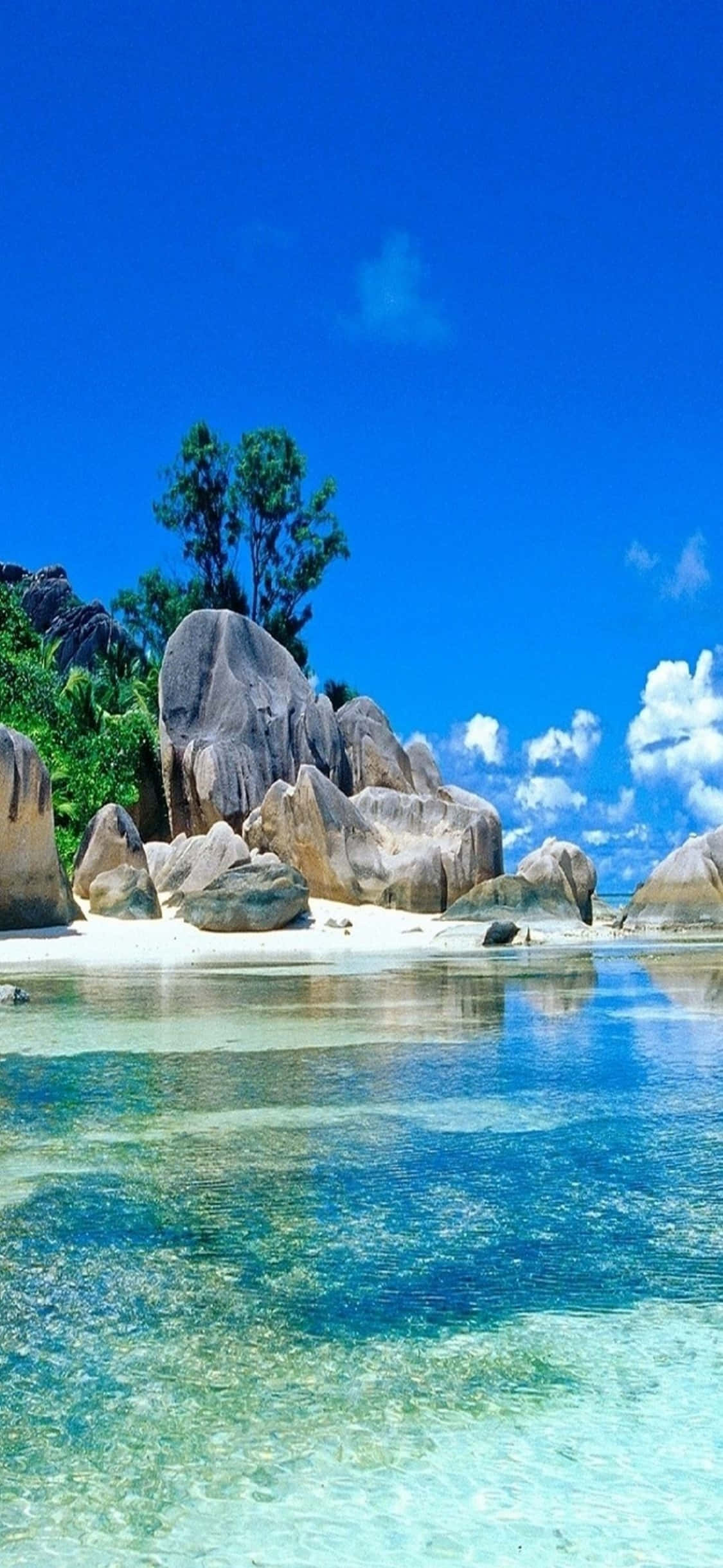iPhone XS 拉迪格沙灘背景 壁紙
