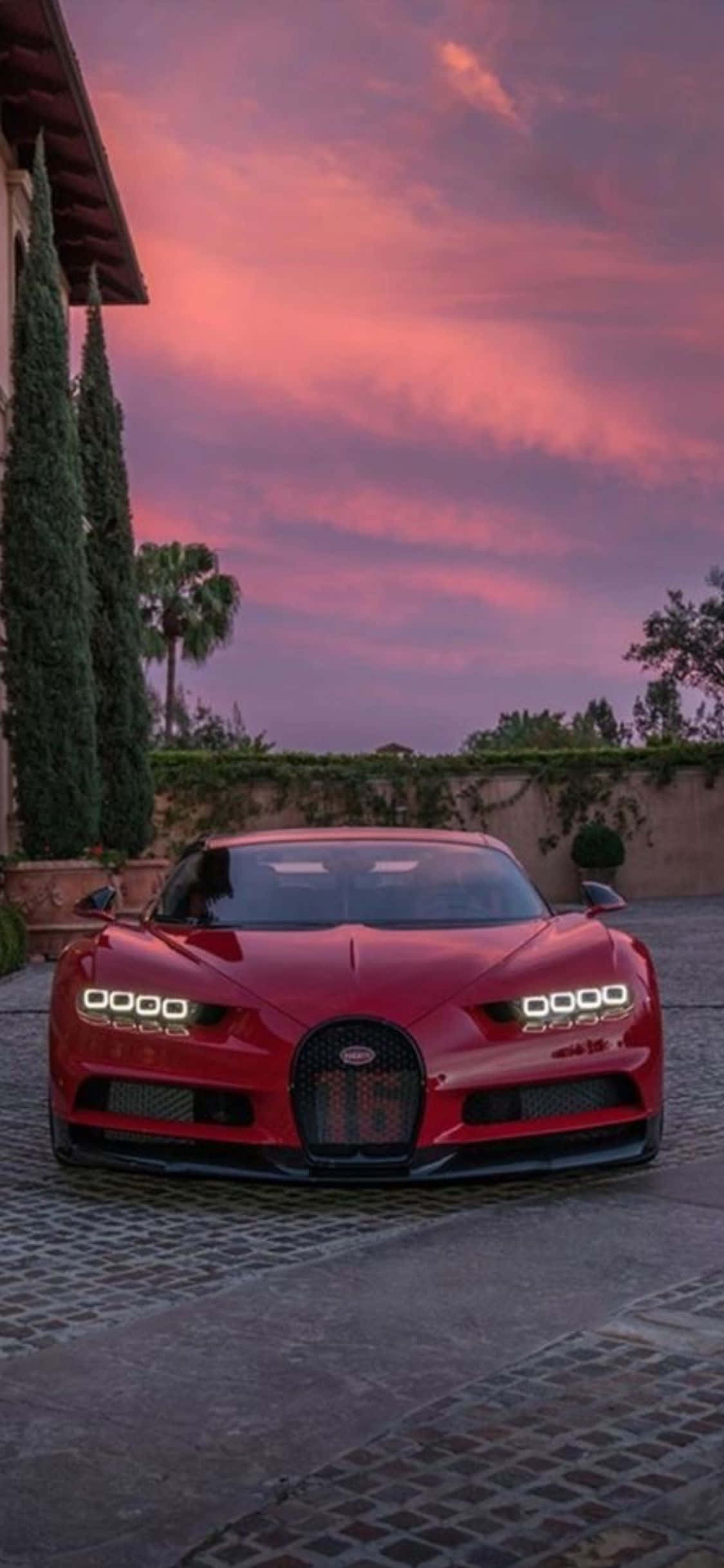 iPhone Xs 搭配奢华 Bugatti 背景 壁紙