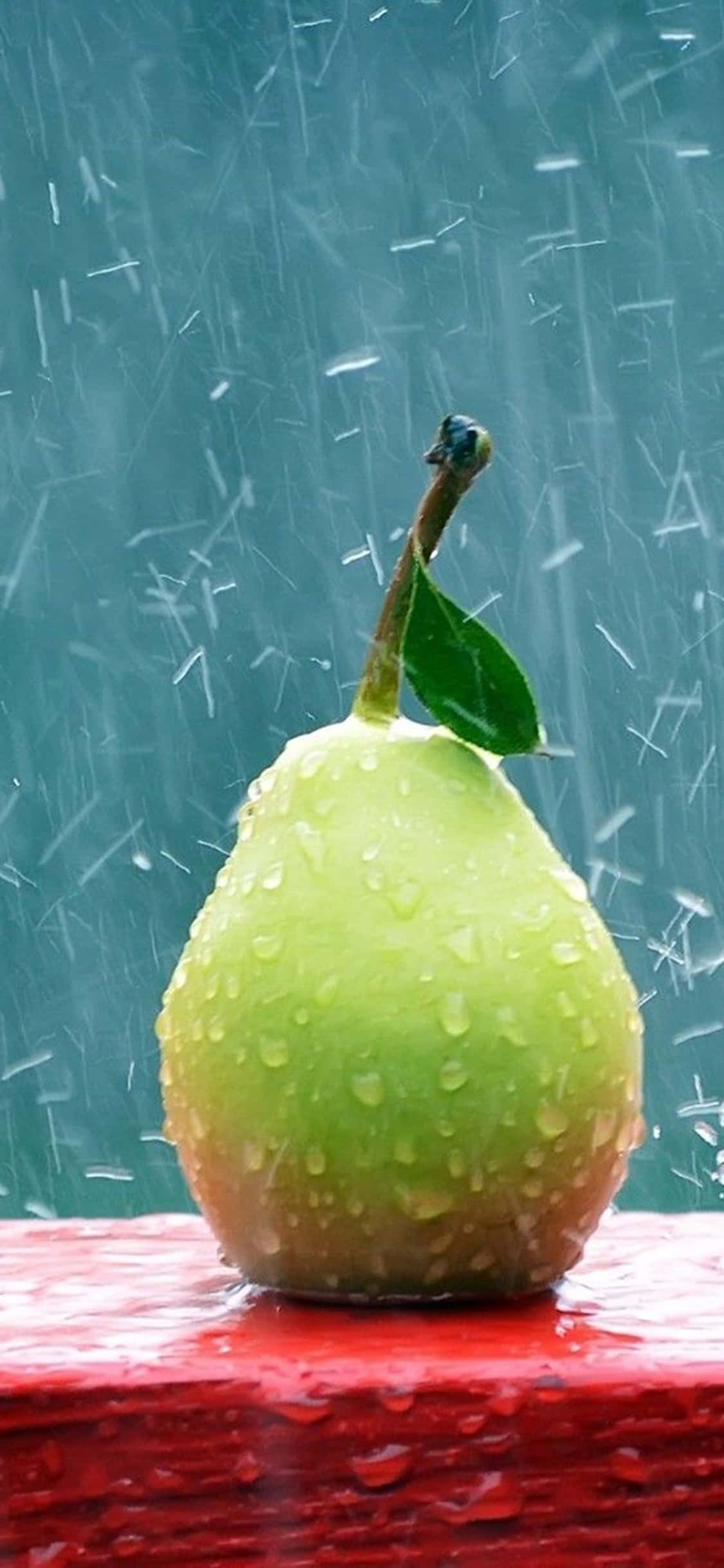 iPhone XS桌面PC梨雨背景 壁紙