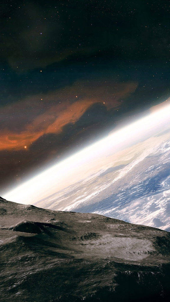 地球大氣層太空iPhone 壁紙