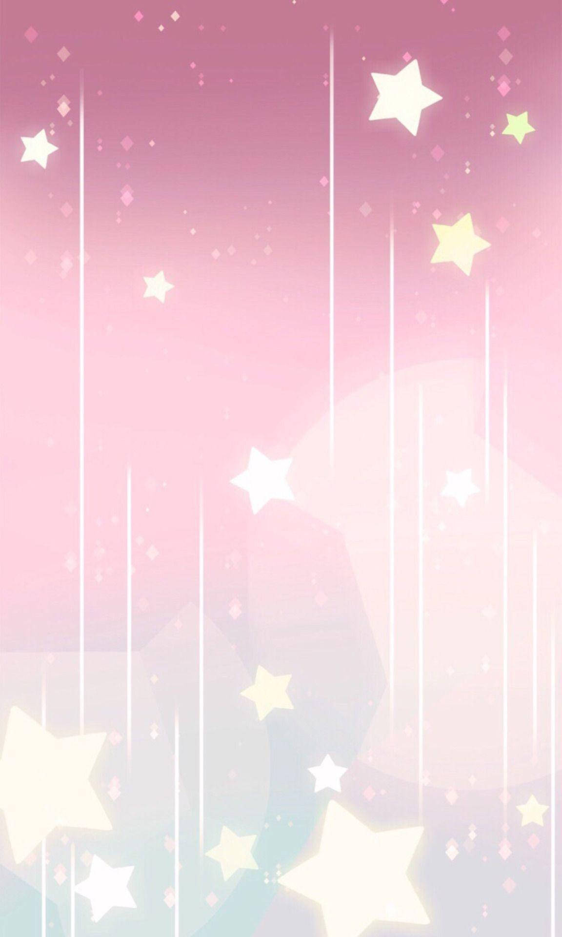 iPhone 粉色美學星空 壁紙