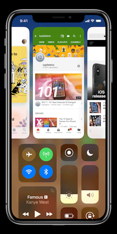 iPhone12 顯示 YouTube 應用程式畫面 壁紙