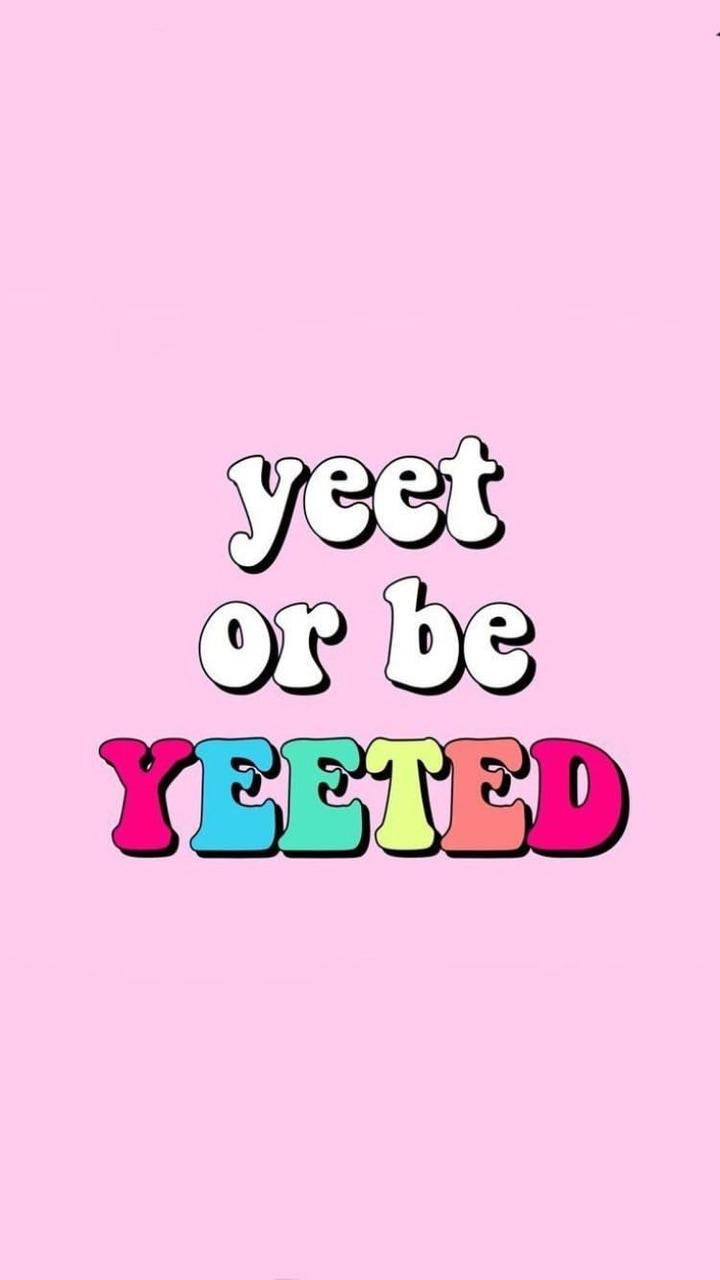 iPhone粉色美學Yeet 壁紙