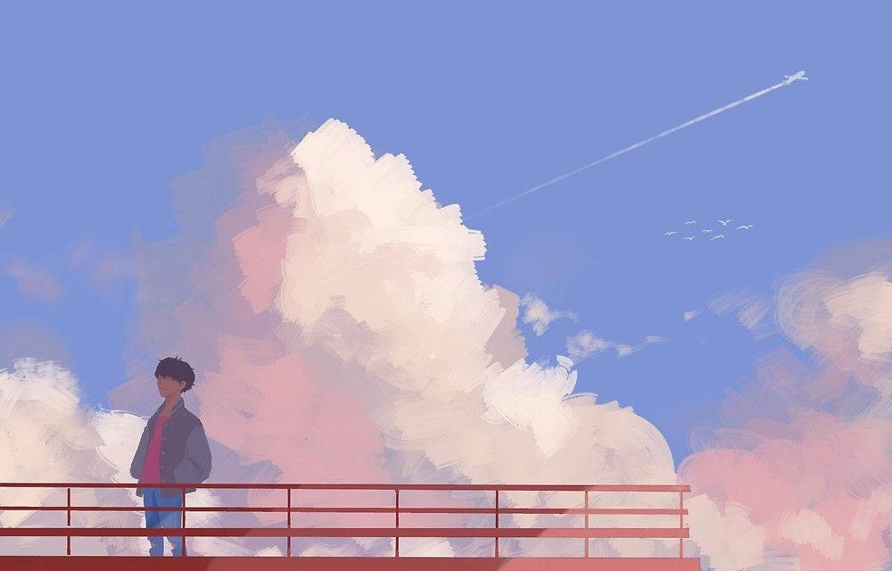 以J-Hope《Airplane》为灵感的艺术作品 壁紙