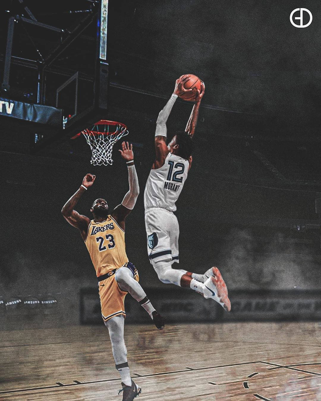 Ja Morant 隔扣 LeBron James