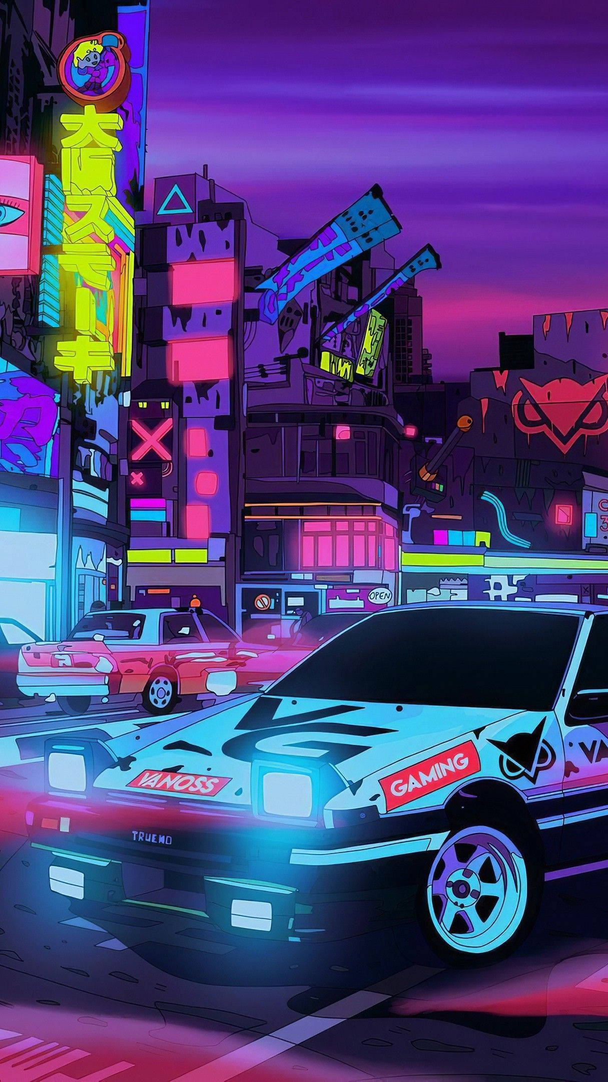 霓虹美學JDM車款展現活力夜生活 壁紙