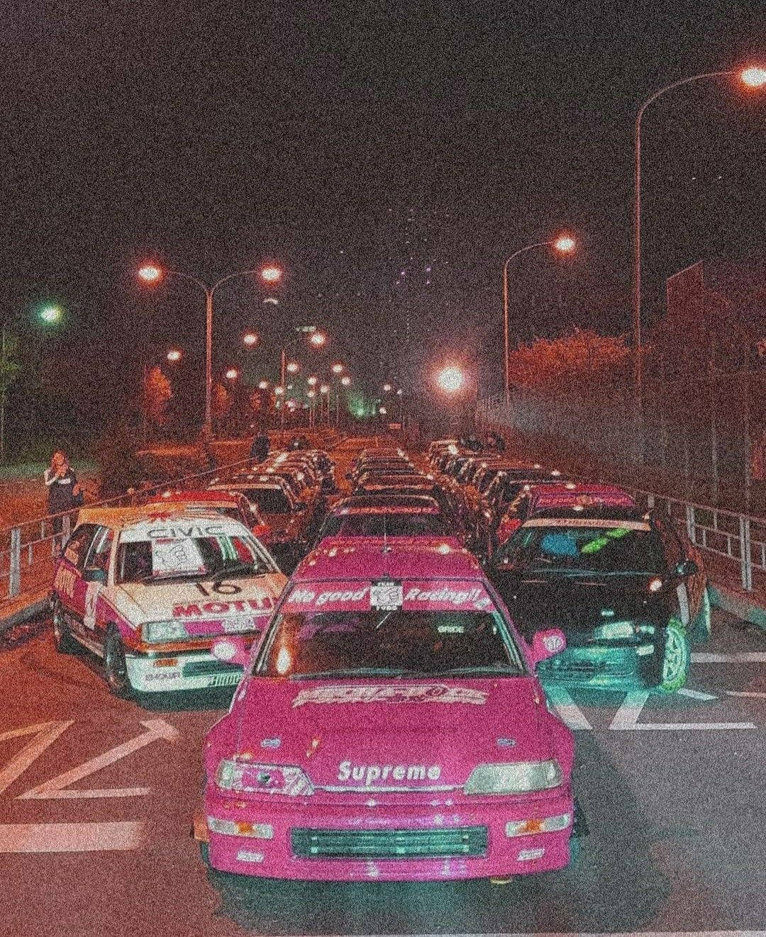 颗粒感夜间JDM汽车 壁紙