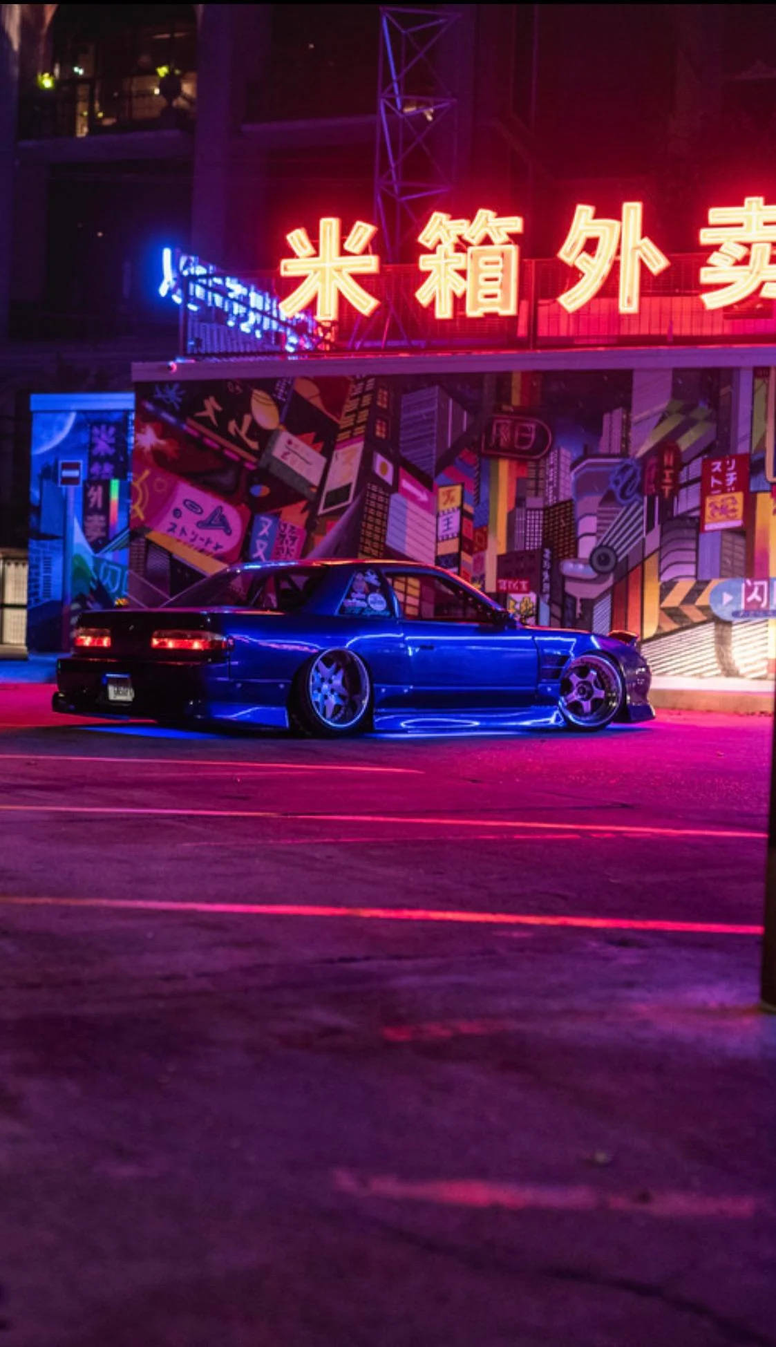 JDM 風格藍色 Silvia 壁紙