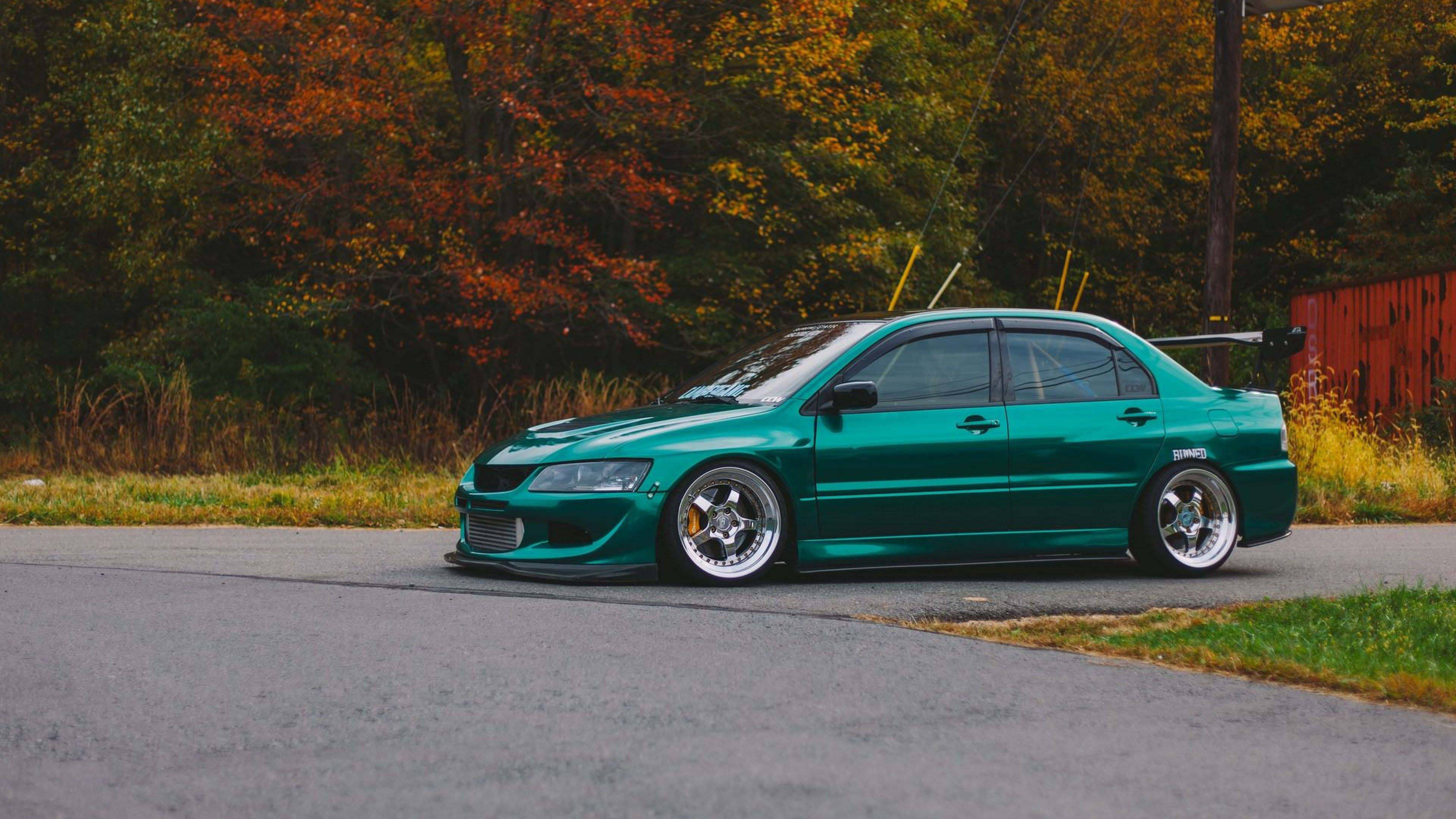 酷炫JDM風格三菱Lancer Evolution 壁紙