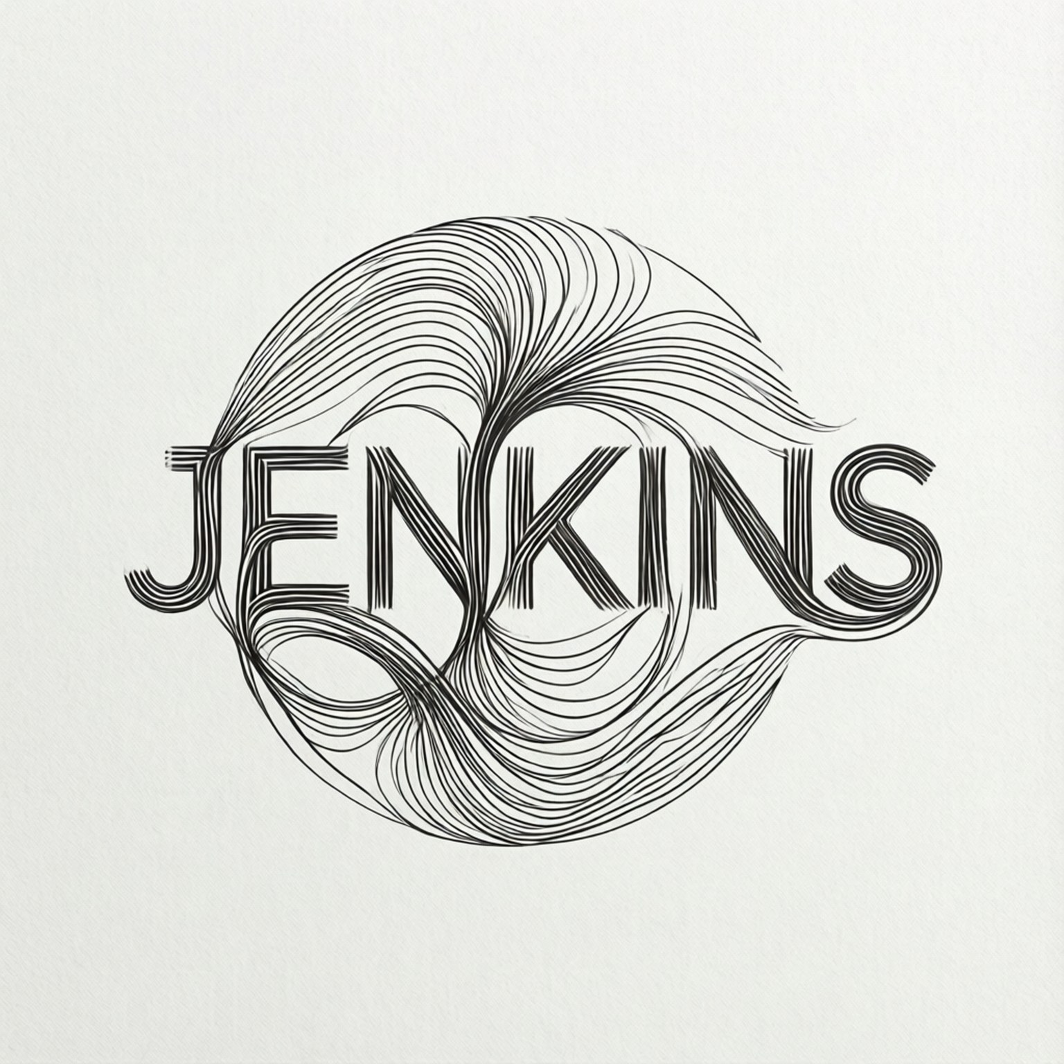 線條藝術Jenkins 壁紙