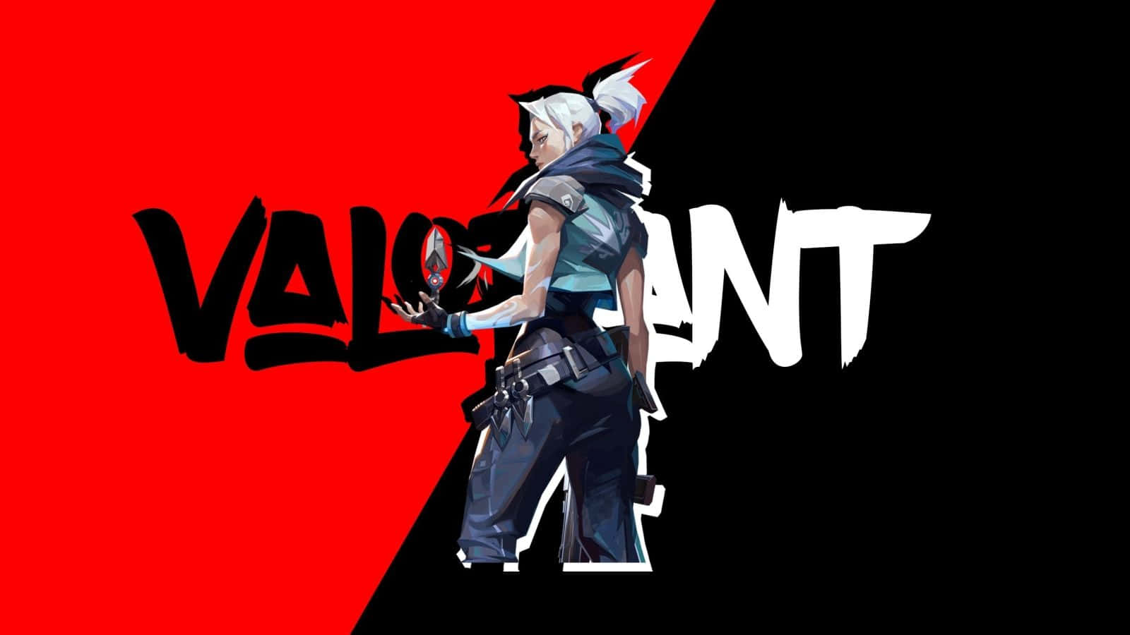 Jett 紅黑風格 Valorant 桌布 壁紙