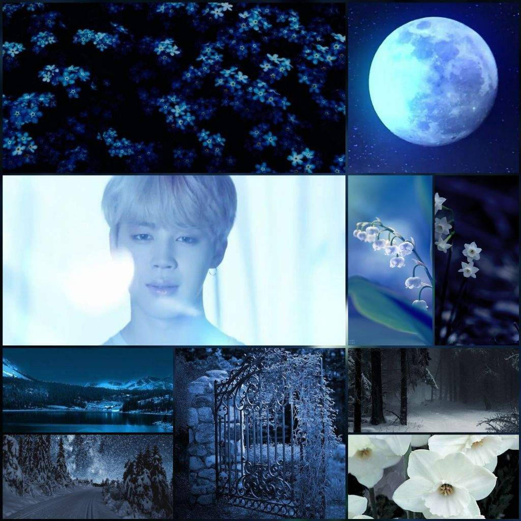 Jimin BTS 美學夢幻月亮 壁紙