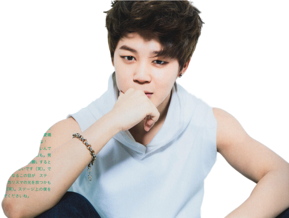 Jimin 沉思姿態 壁紙