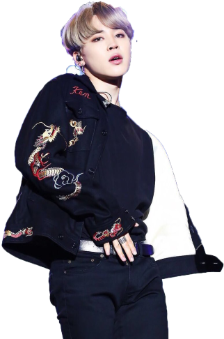 Jimin 穿著刺繡外套擺姿勢 壁紙