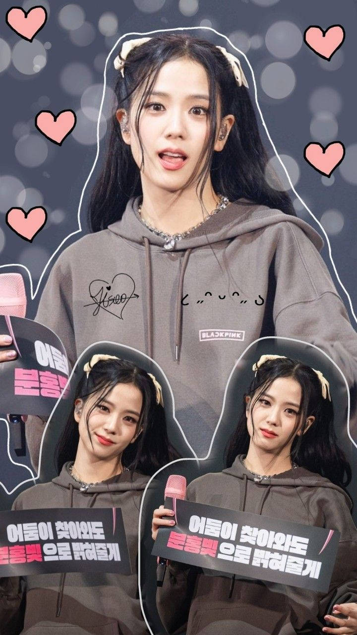 Jisoo 剪影 Blackpink 美學 壁紙