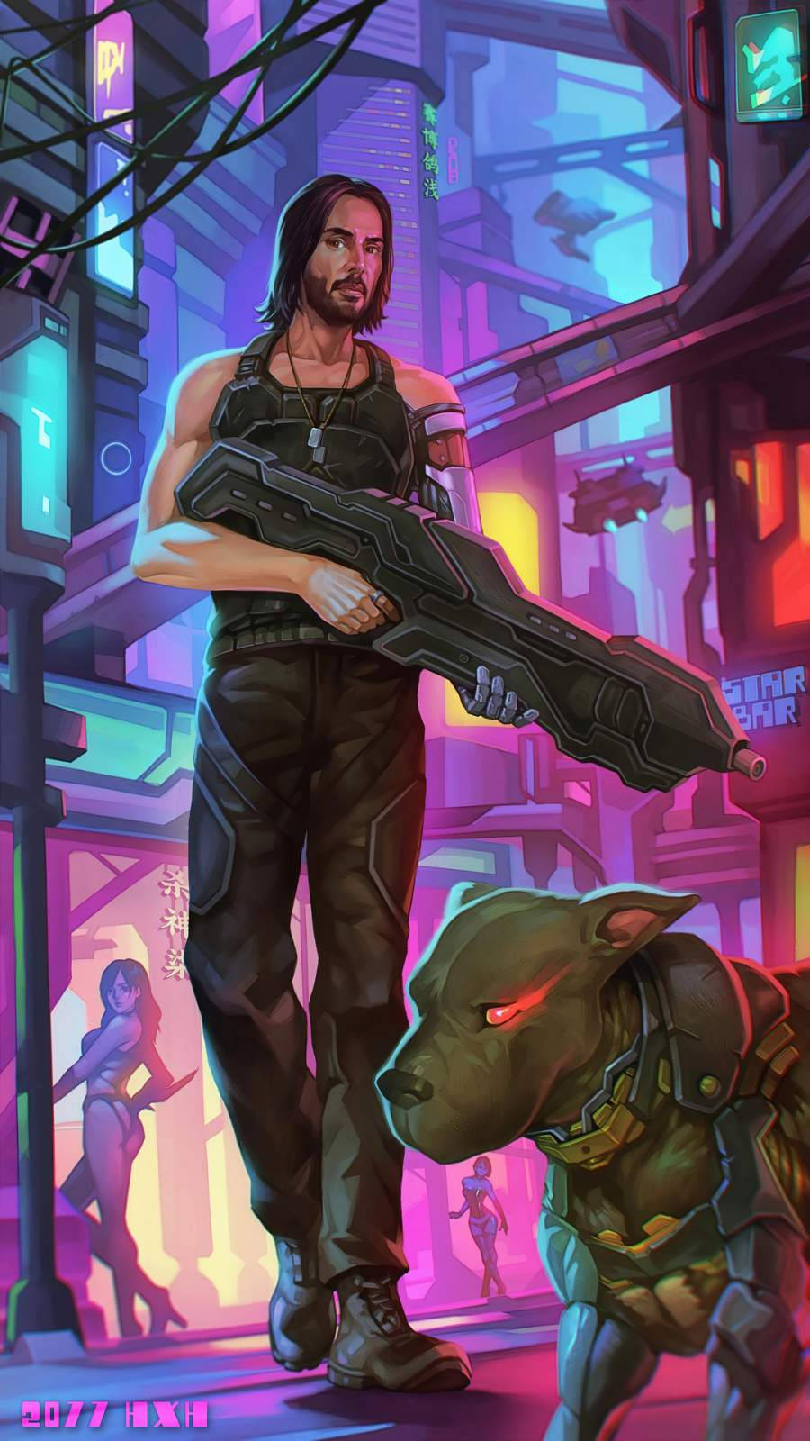 Johnny Silverhand 電馭叛客2077 iPhone 壁紙
