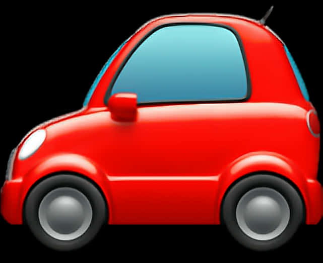 紅色小型車插圖.JPG 壁紙
