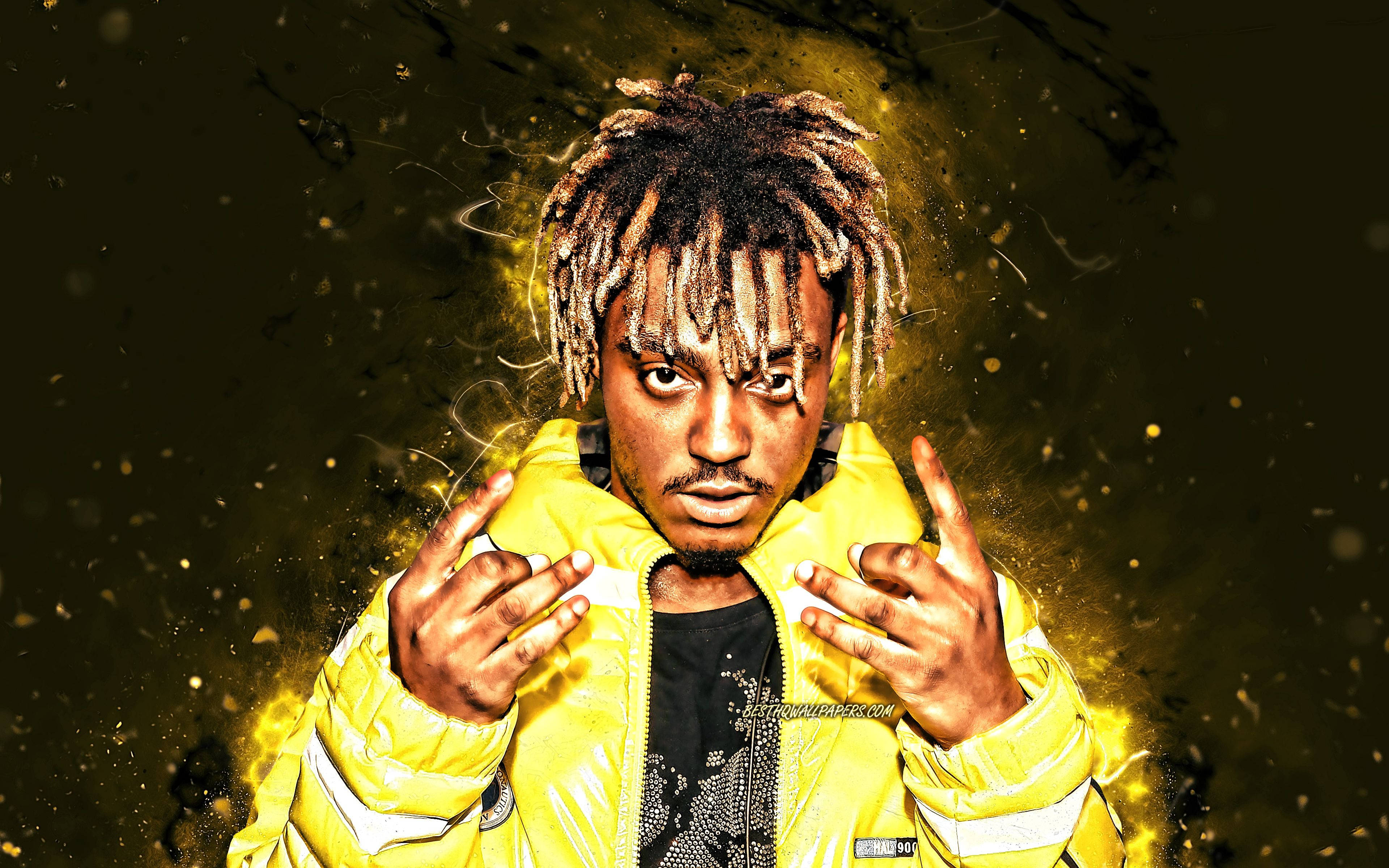 Juice Wrld 黄色粉丝编辑版 4K 壁紙
