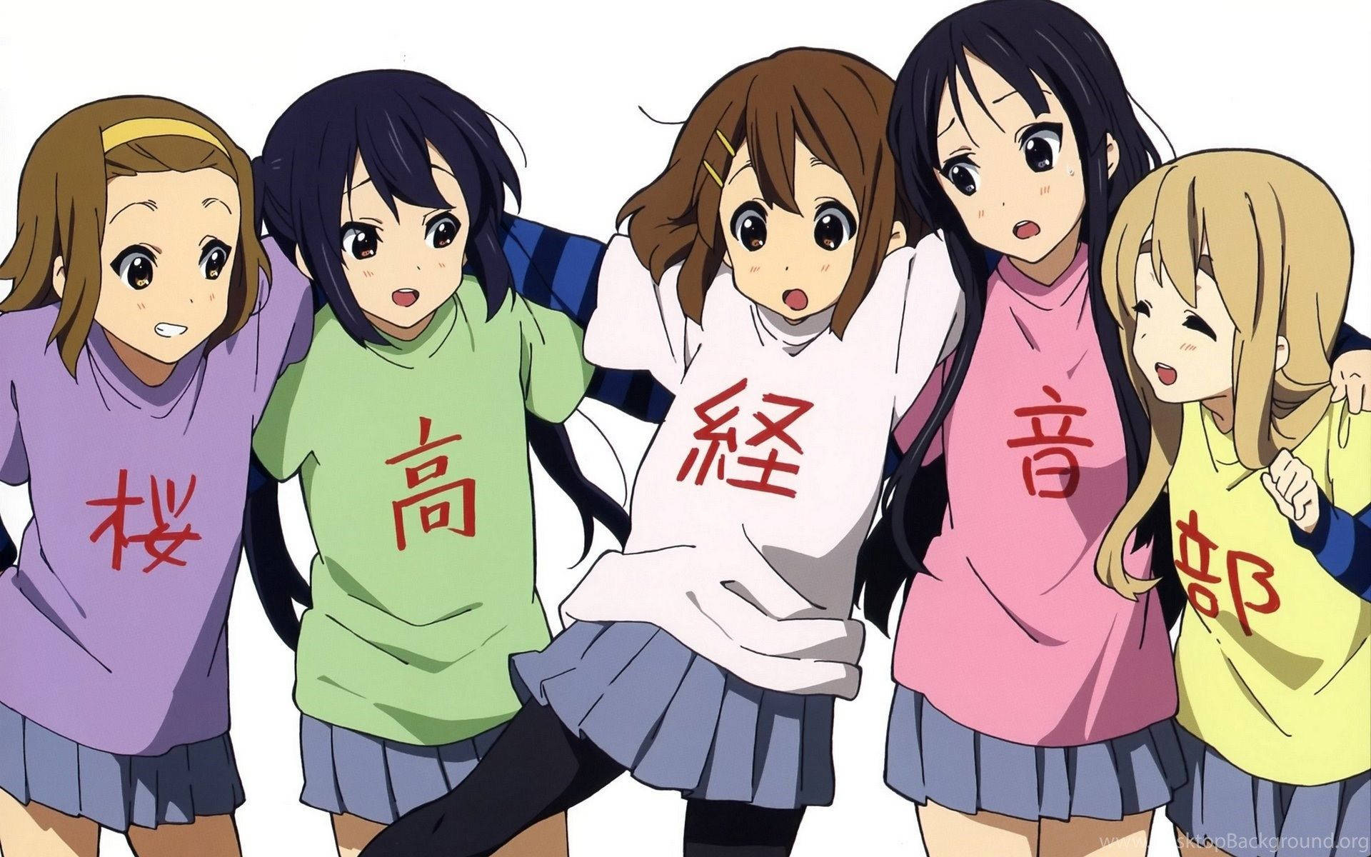 可愛動漫《K-ON!》角色 壁紙