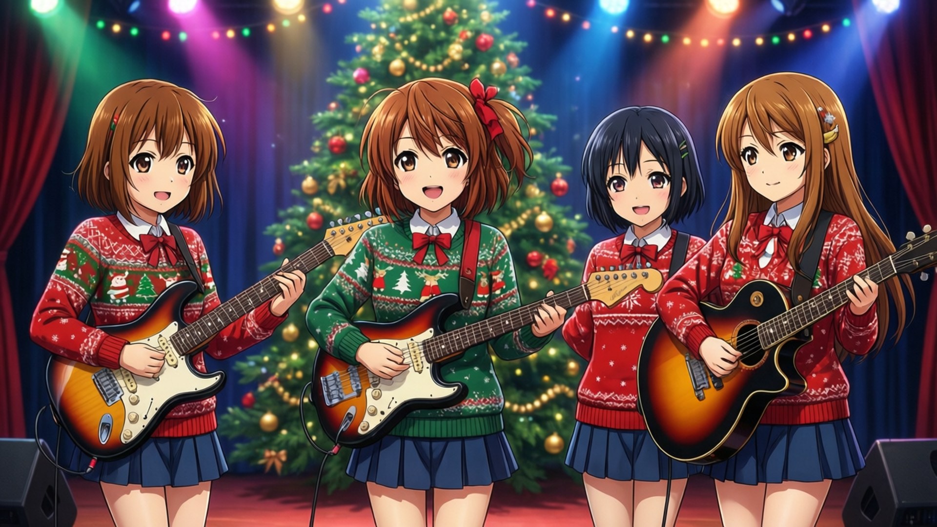 K-ON! 聖誕音樂會 壁紙