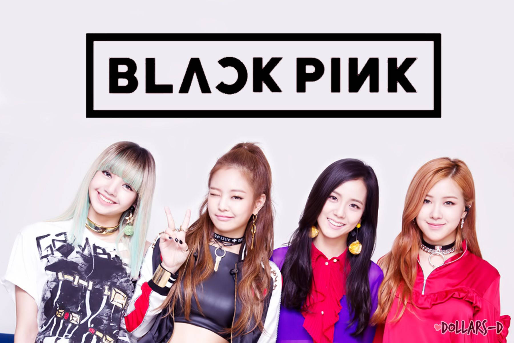 K-Pop 團體 BLACKPINK 四位成員 Jisoo、Jennie、Rosé 和 Lisa 時尚自信 壁紙