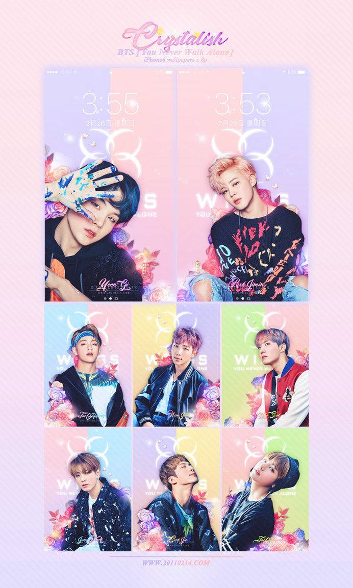 捕捉 K-pop 團體 BTS 盛開的瞬間——以暖心表演讓粉絲陶醉 壁紙