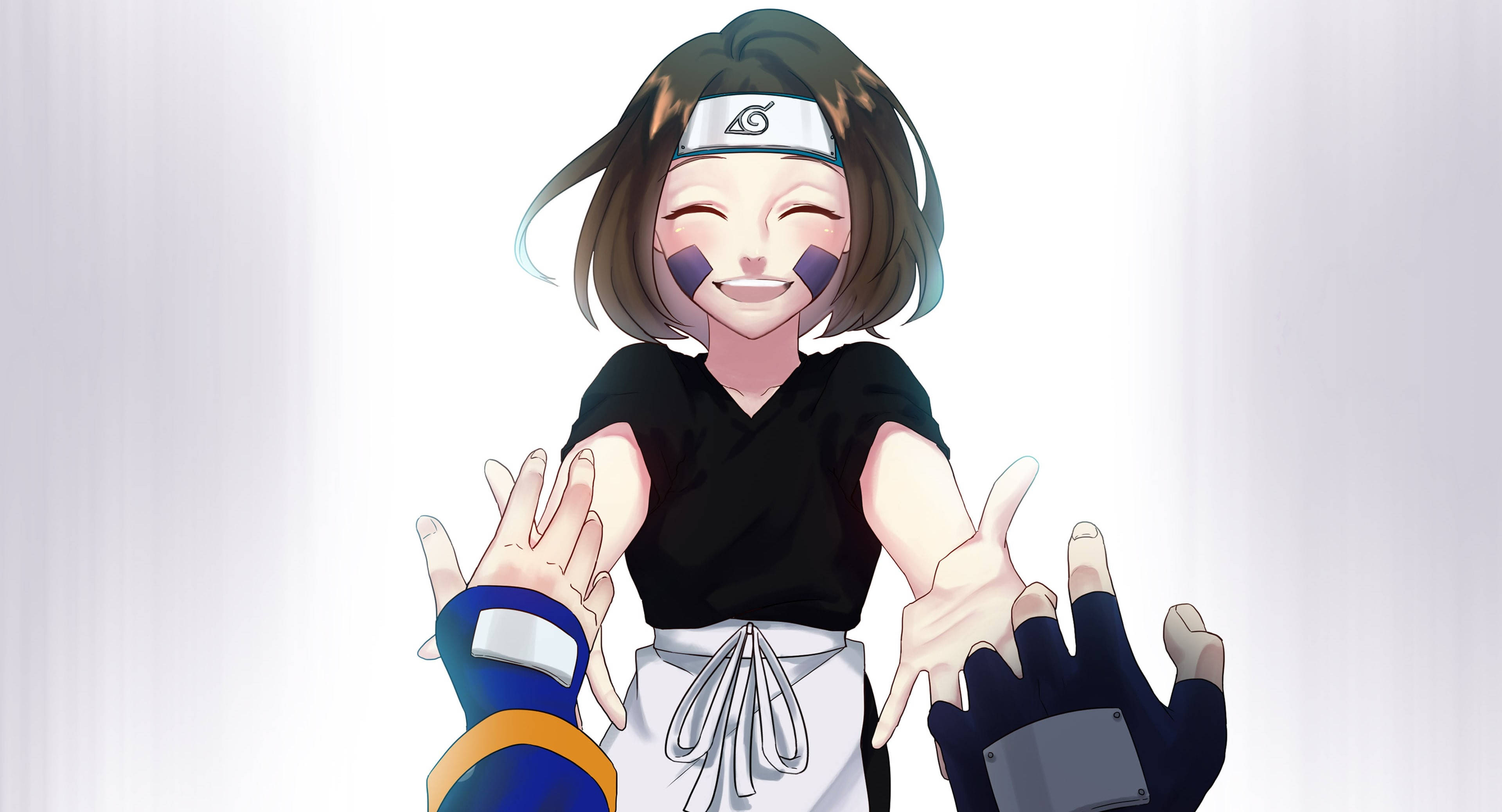 Kakashi Hatake Obito Uchiha 伸手 4K 壁紙