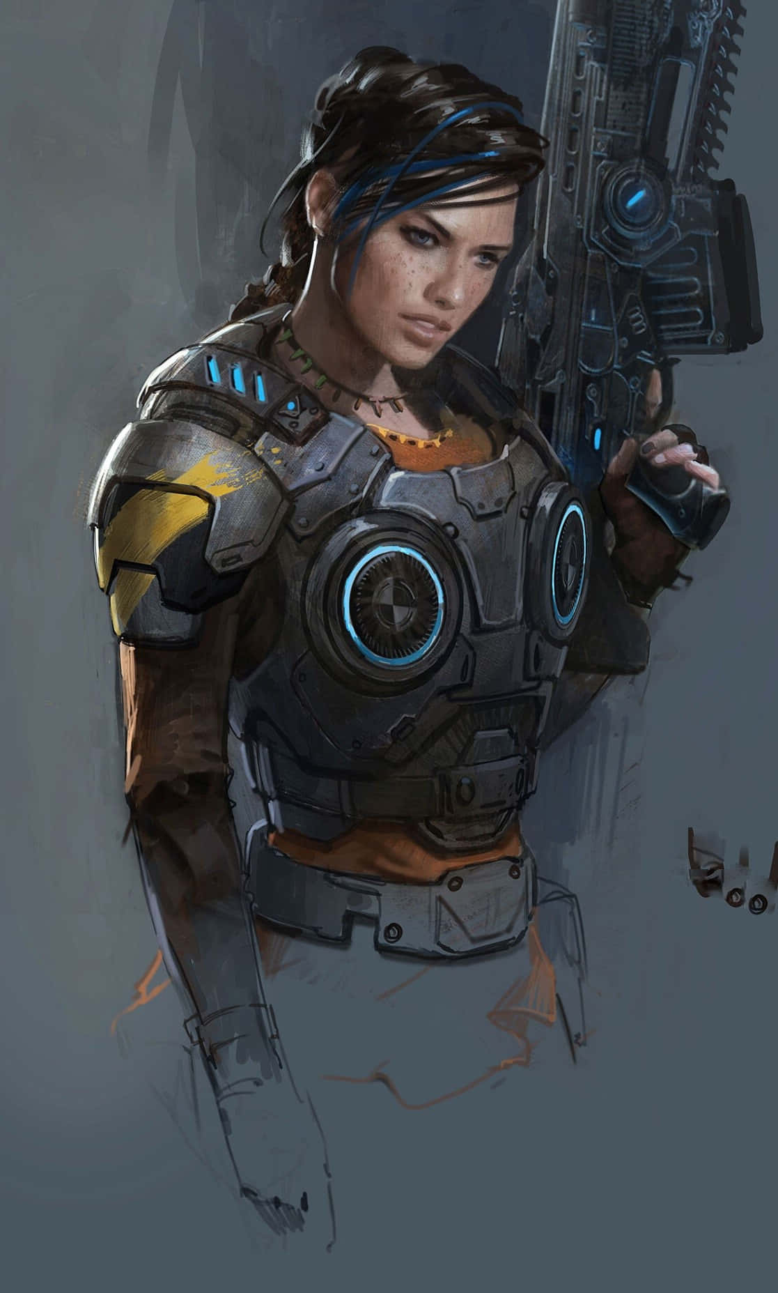 Kate Diaz 概念 iPhone XS Gears of War 5 背景 壁紙