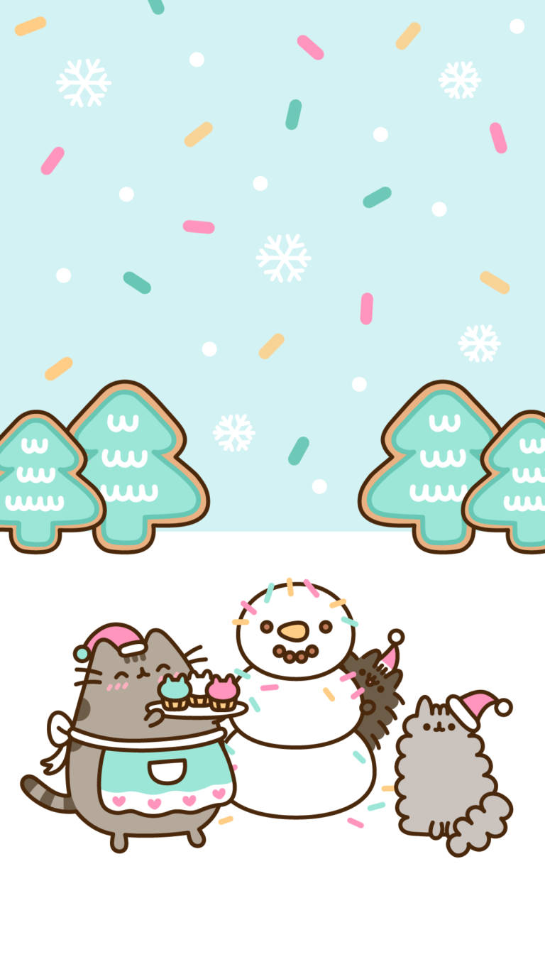 Kawaii HD Pusheen 慶祝聖誕節 壁紙