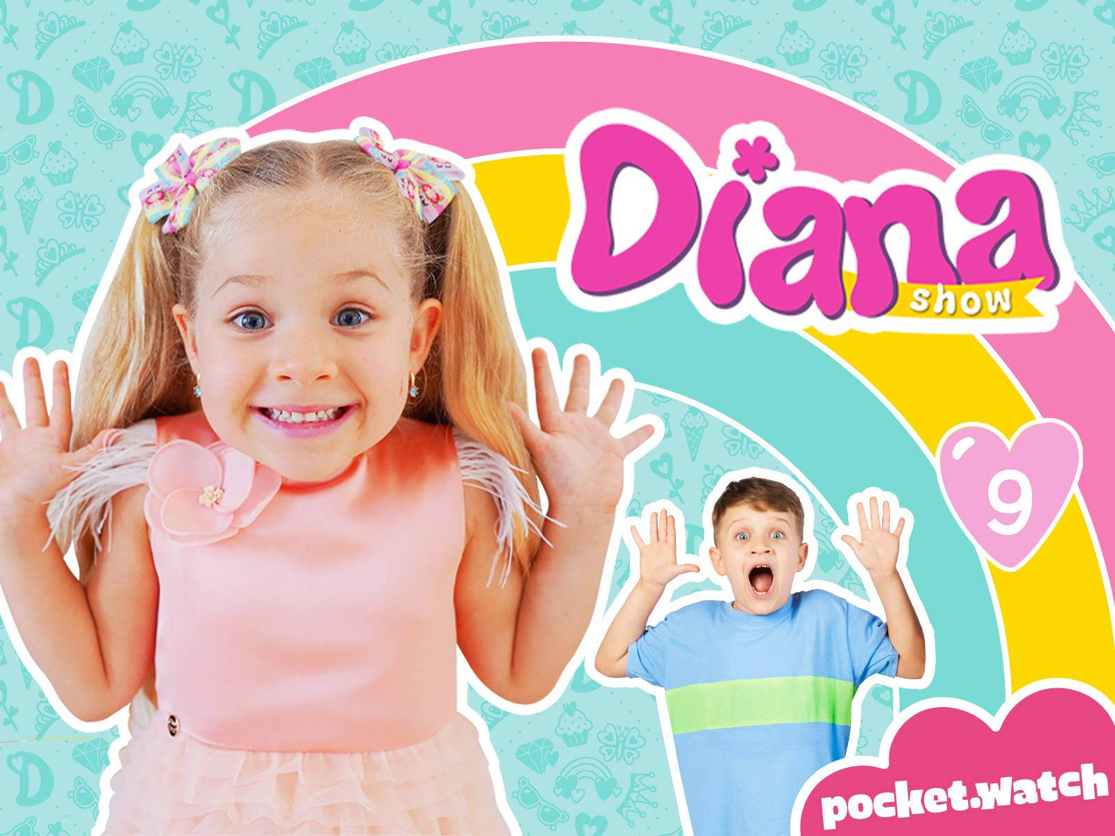 Kids Diana Show 舉手歡呼 壁紙