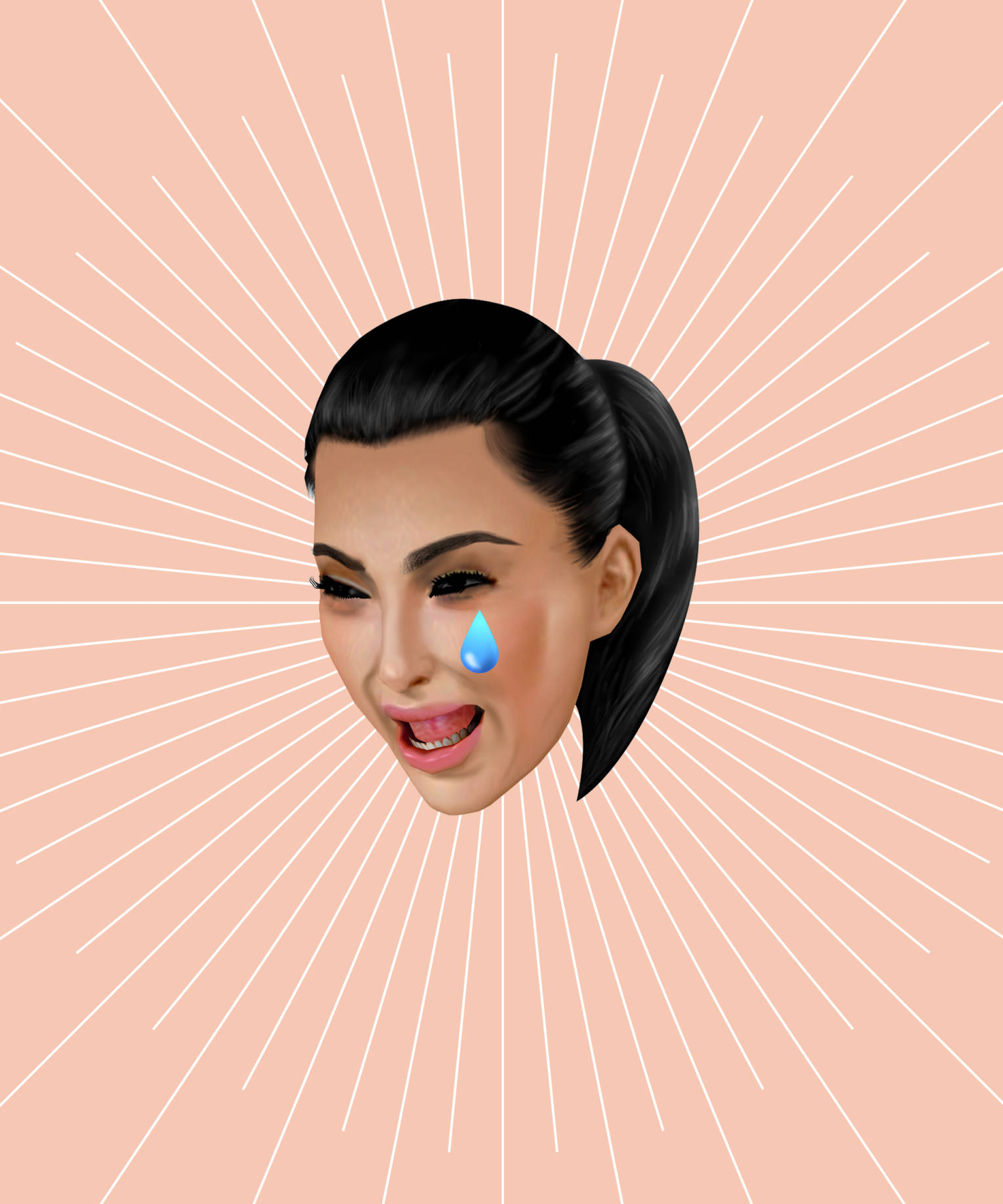 Kim Kardashian 释放她的表情大军 壁紙