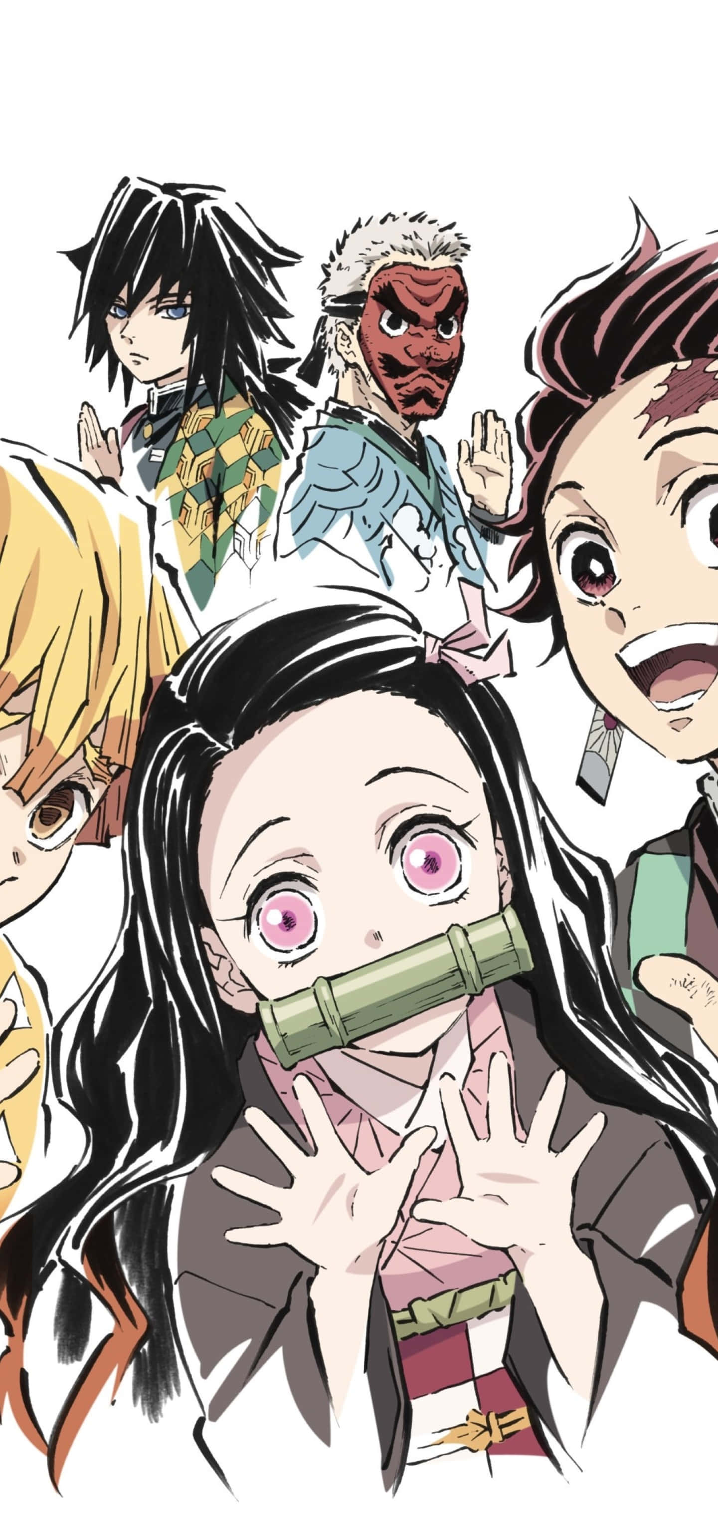 Kimetsu No Yaiba的鬼杀队联手斩杀怪物 壁紙