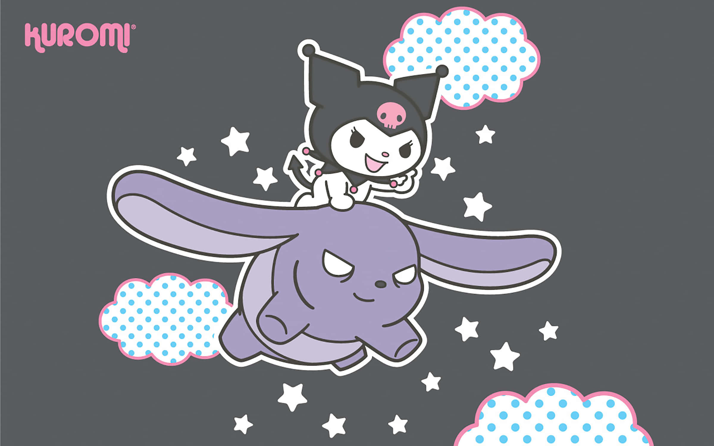 可愛 Kuromi 桌布，粉絲必備 壁紙