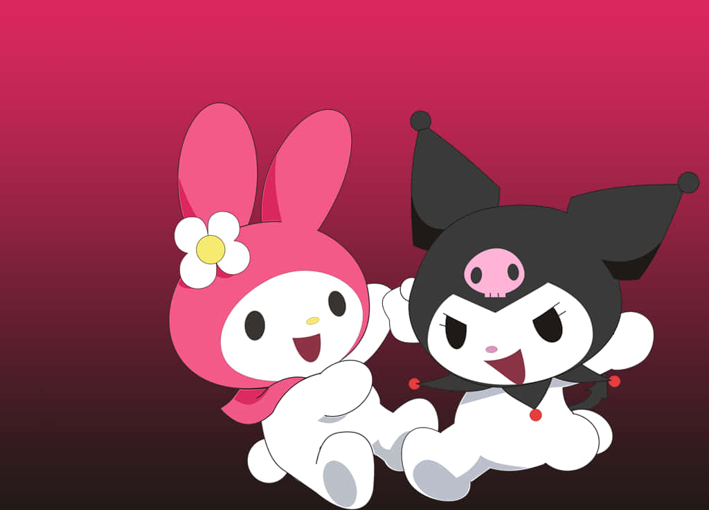 Kuromi與美樂蒂桌面 壁紙