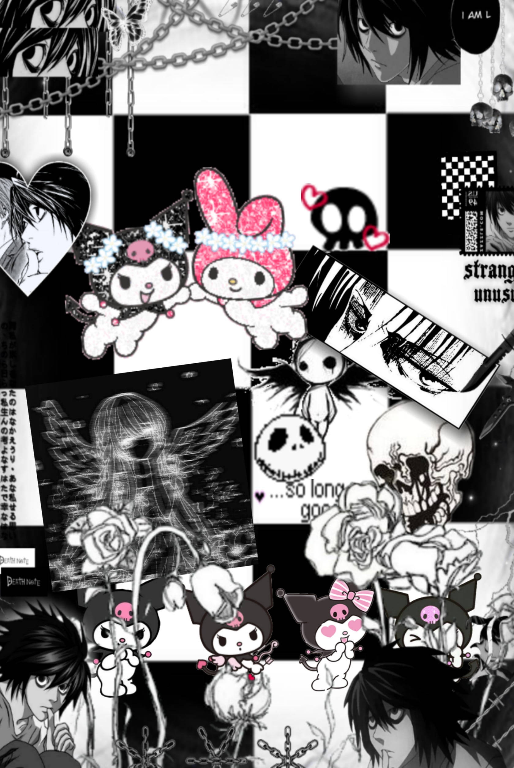 Kuromi 与暗黑弥海砂另类美学 壁紙