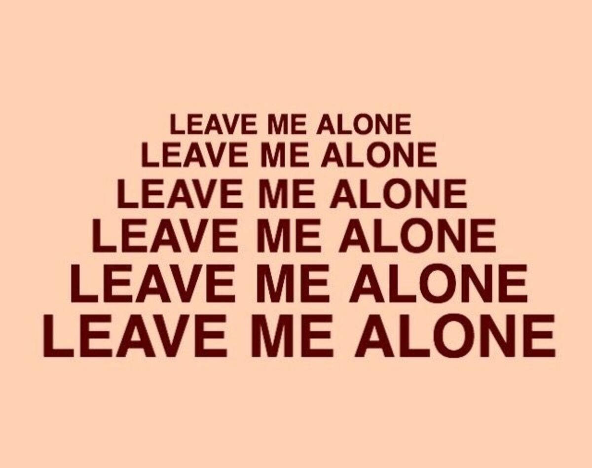 Leave Me Alone 階梯式排列 壁紙