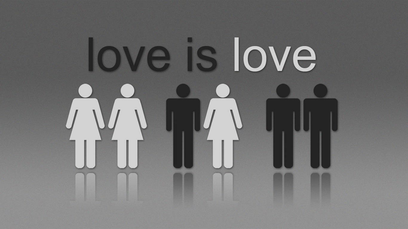 愛就是愛 LGBTQ 符號 壁紙