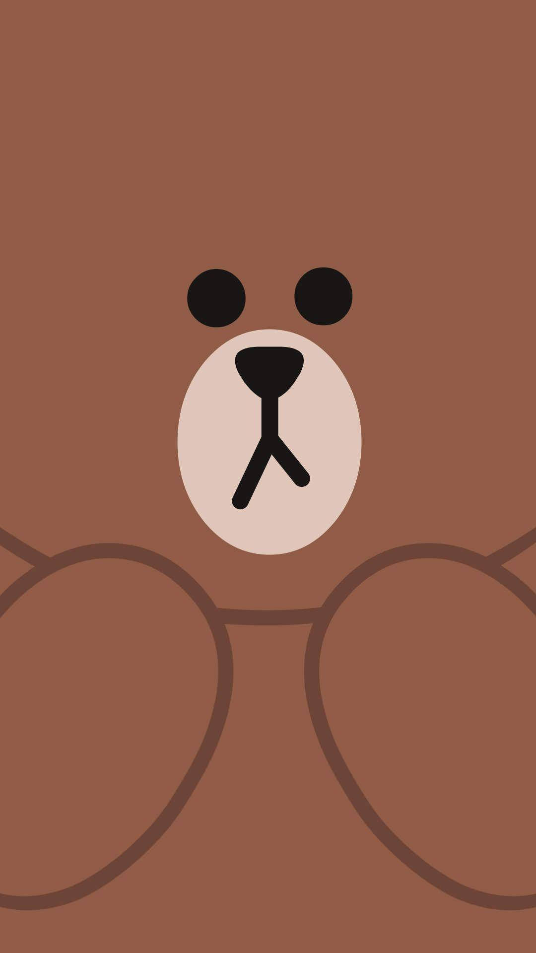 LINE FRIENDS 布朗熊韓系小熊 壁紙
