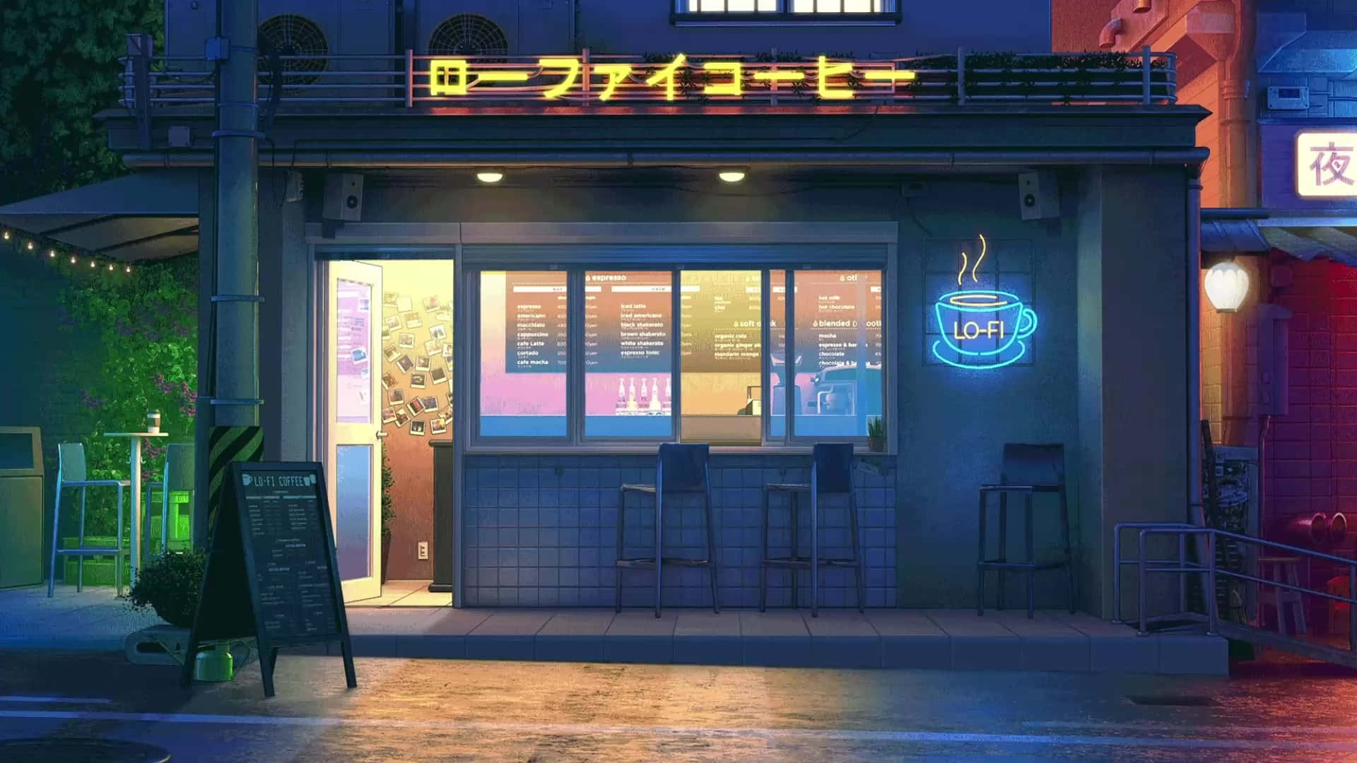 Lofi 动漫咖啡店 壁紙